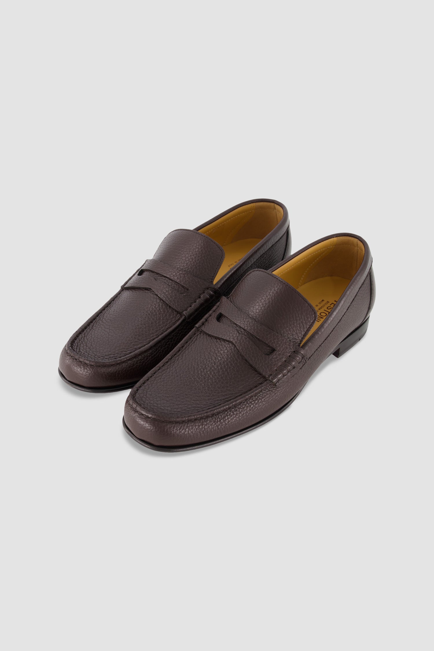 Testoni Cigar Antique Deer Bracciano Moccasins