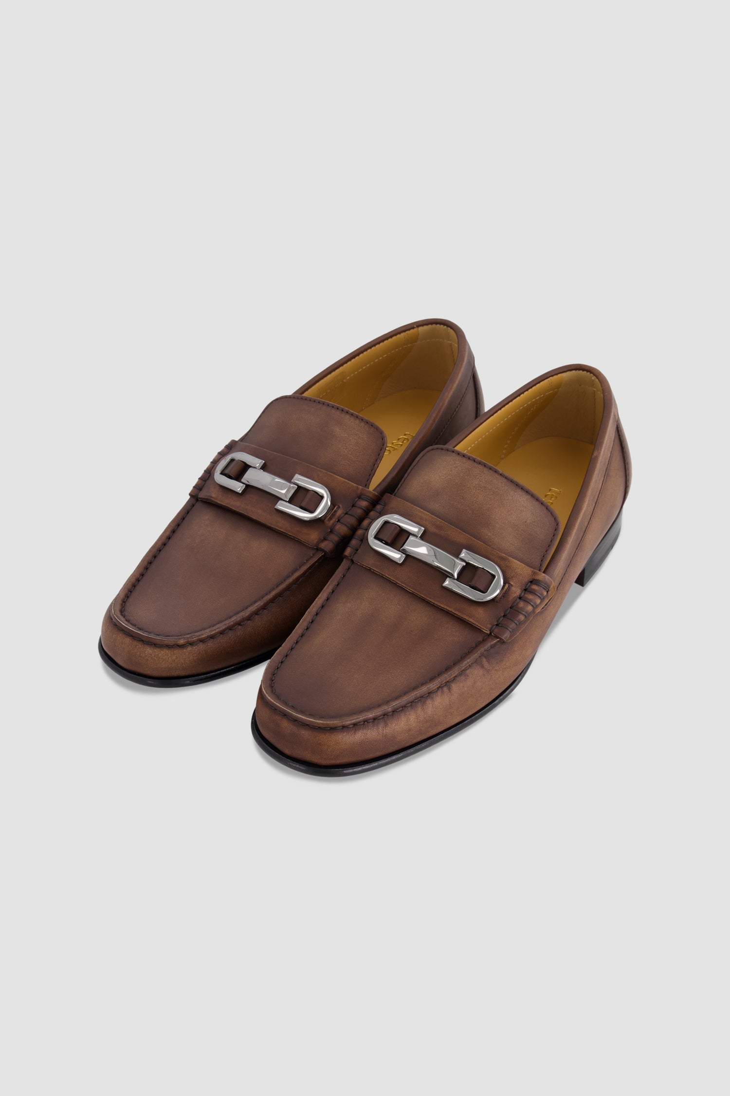 Testoni Brown Horsebit Loafer