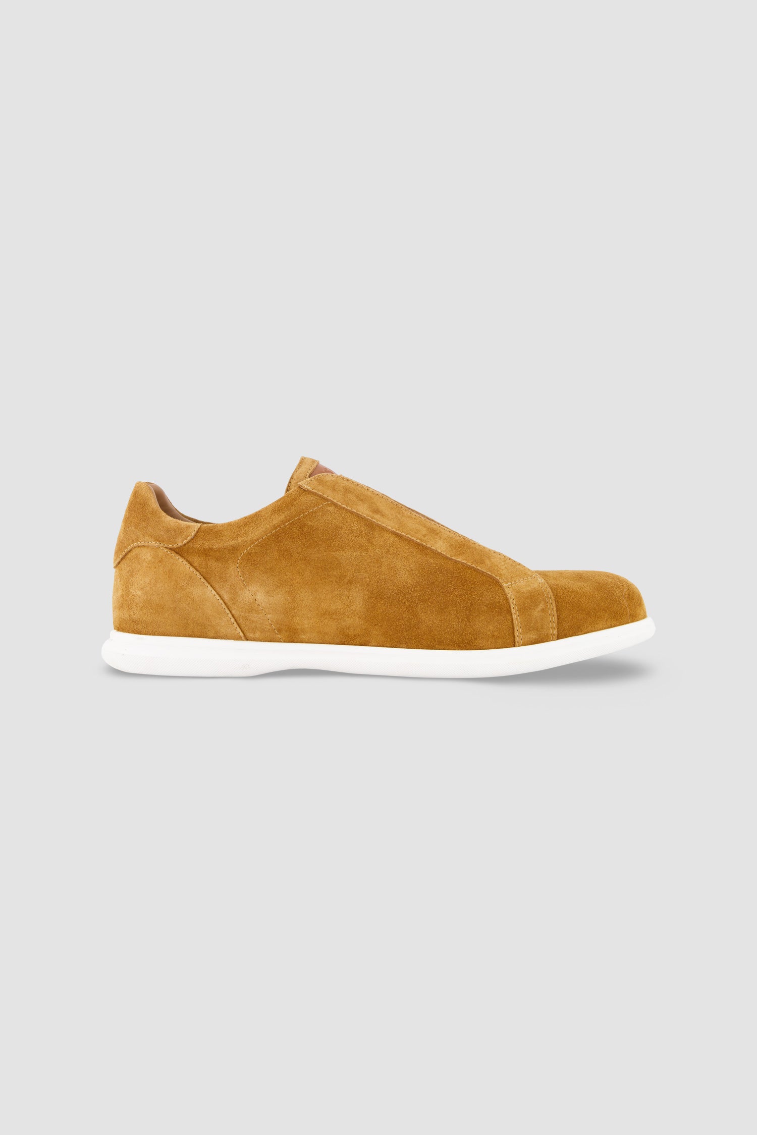 Testoni Senape/White Suede Calf Casual Elba Sneakers