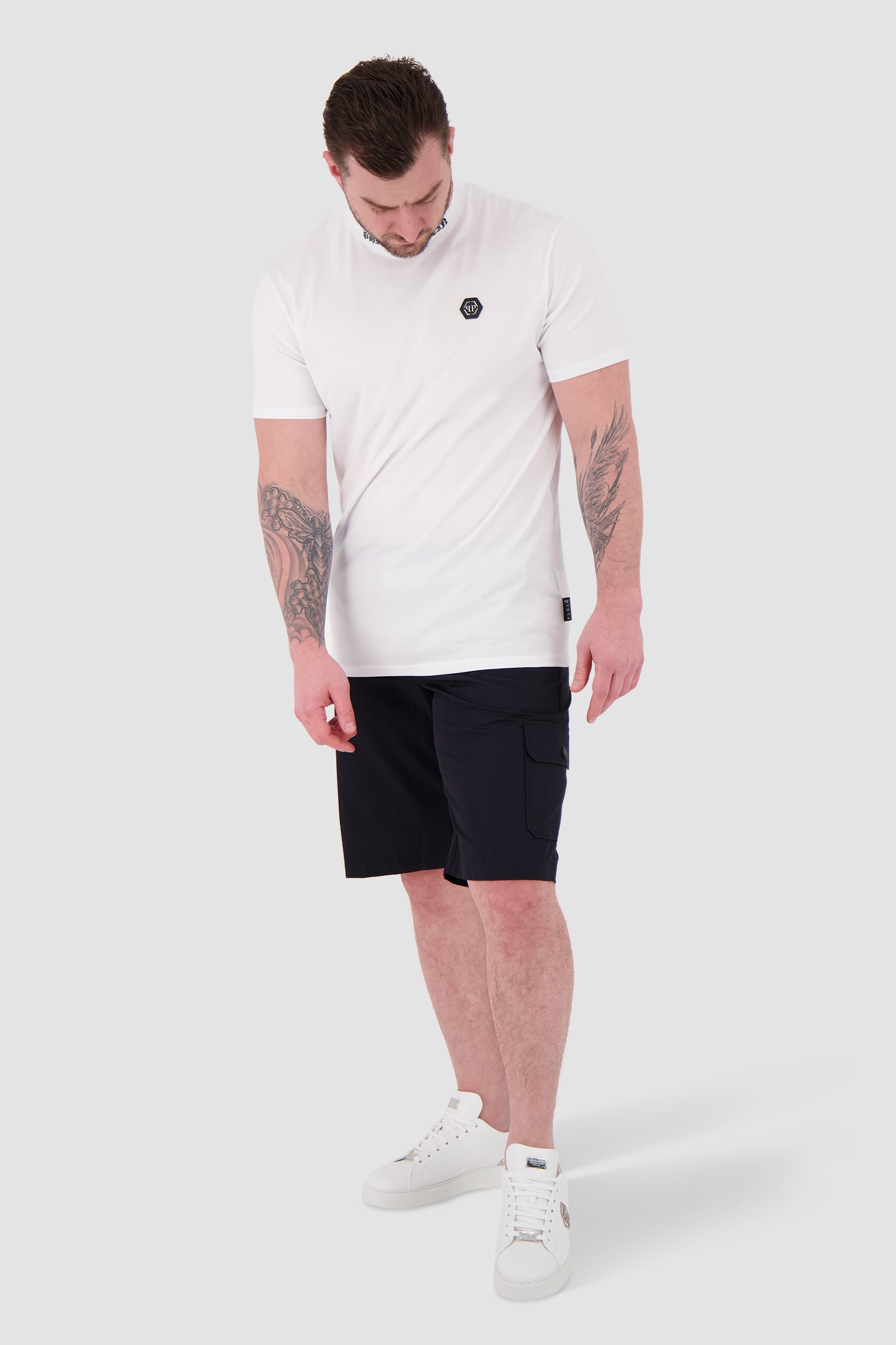 Philipp Plein White Round Neck SS PAK T-Shirt