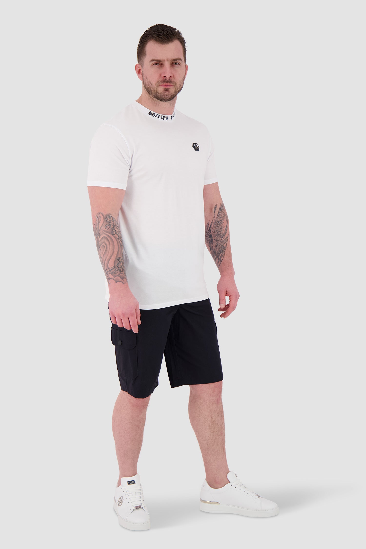 Philipp Plein White Round Neck SS PAK T-Shirt