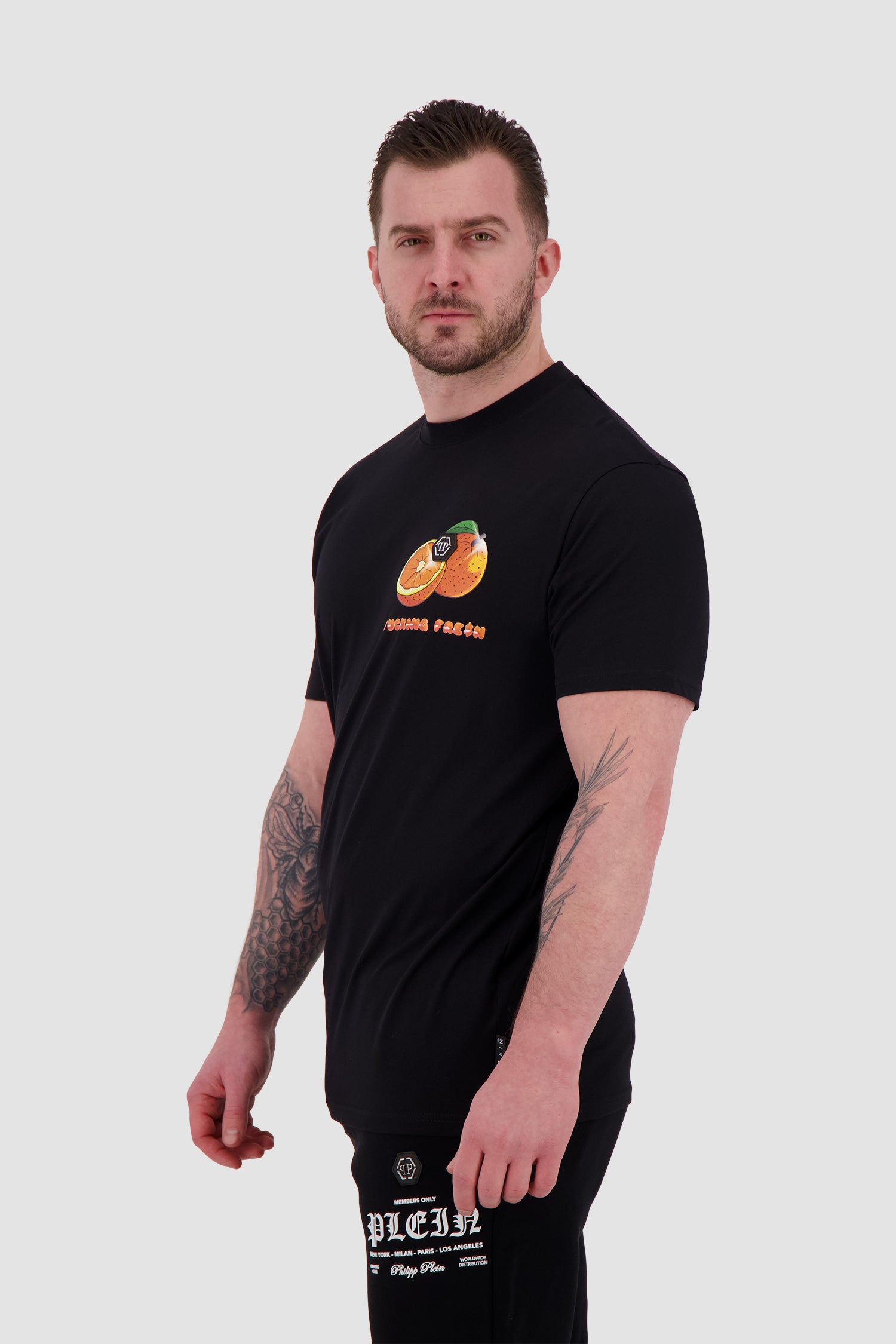 Philipp Plein Black Round Neck SS PAK T-Shirt