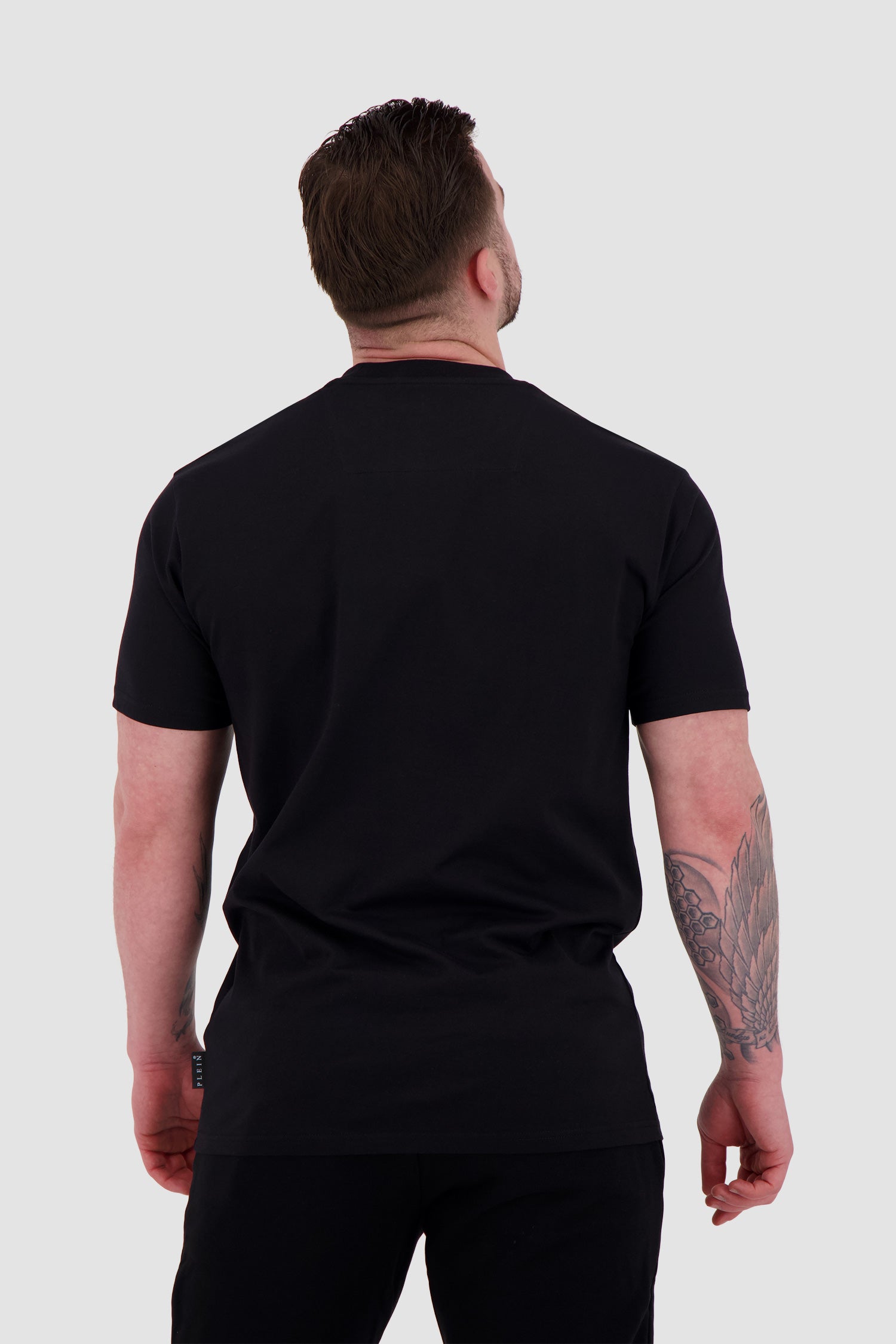 Philipp Plein Black Round Neck SS PAK T-Shirt