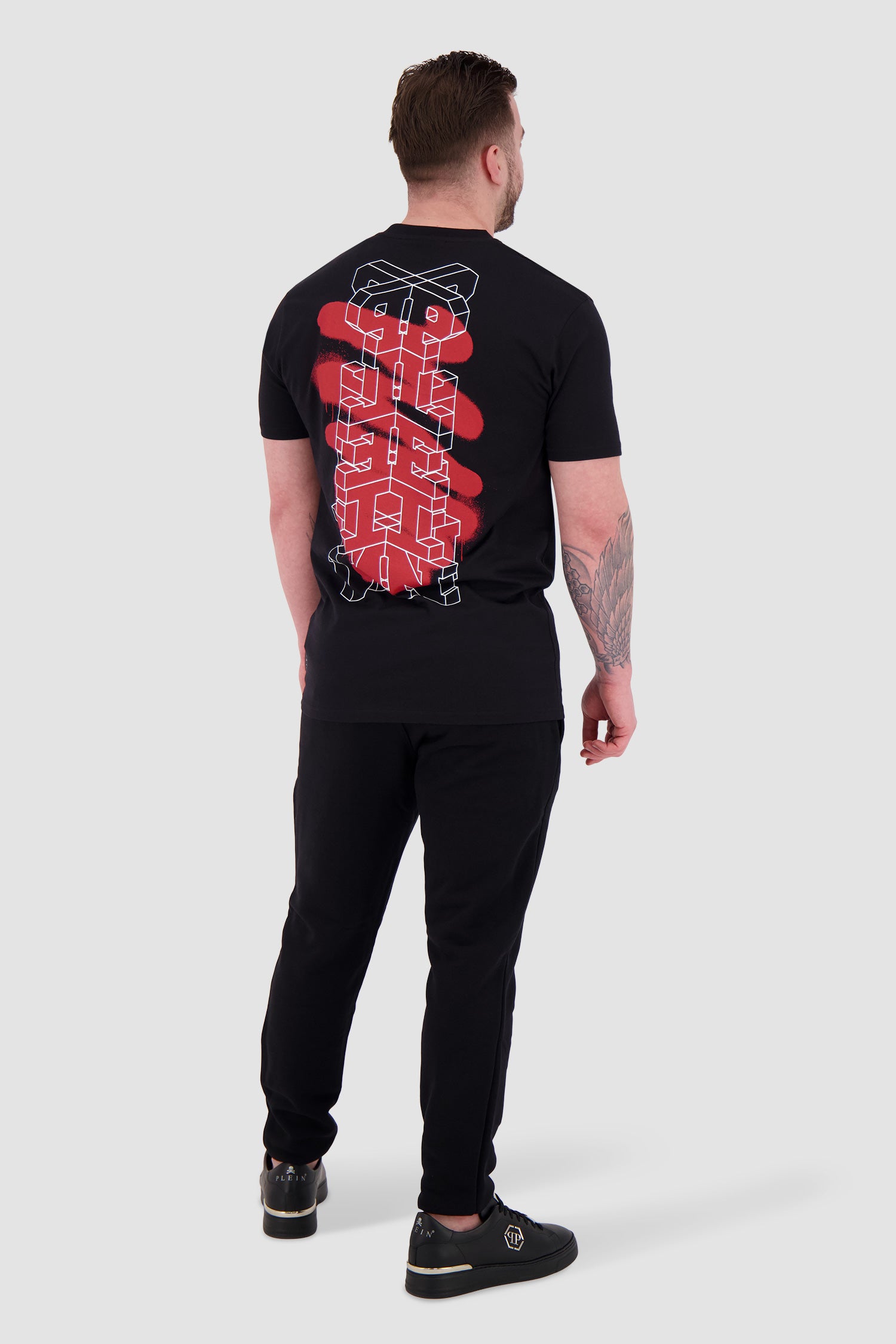 Philipp Plein Black Round Neck SS PAK T-Shirt