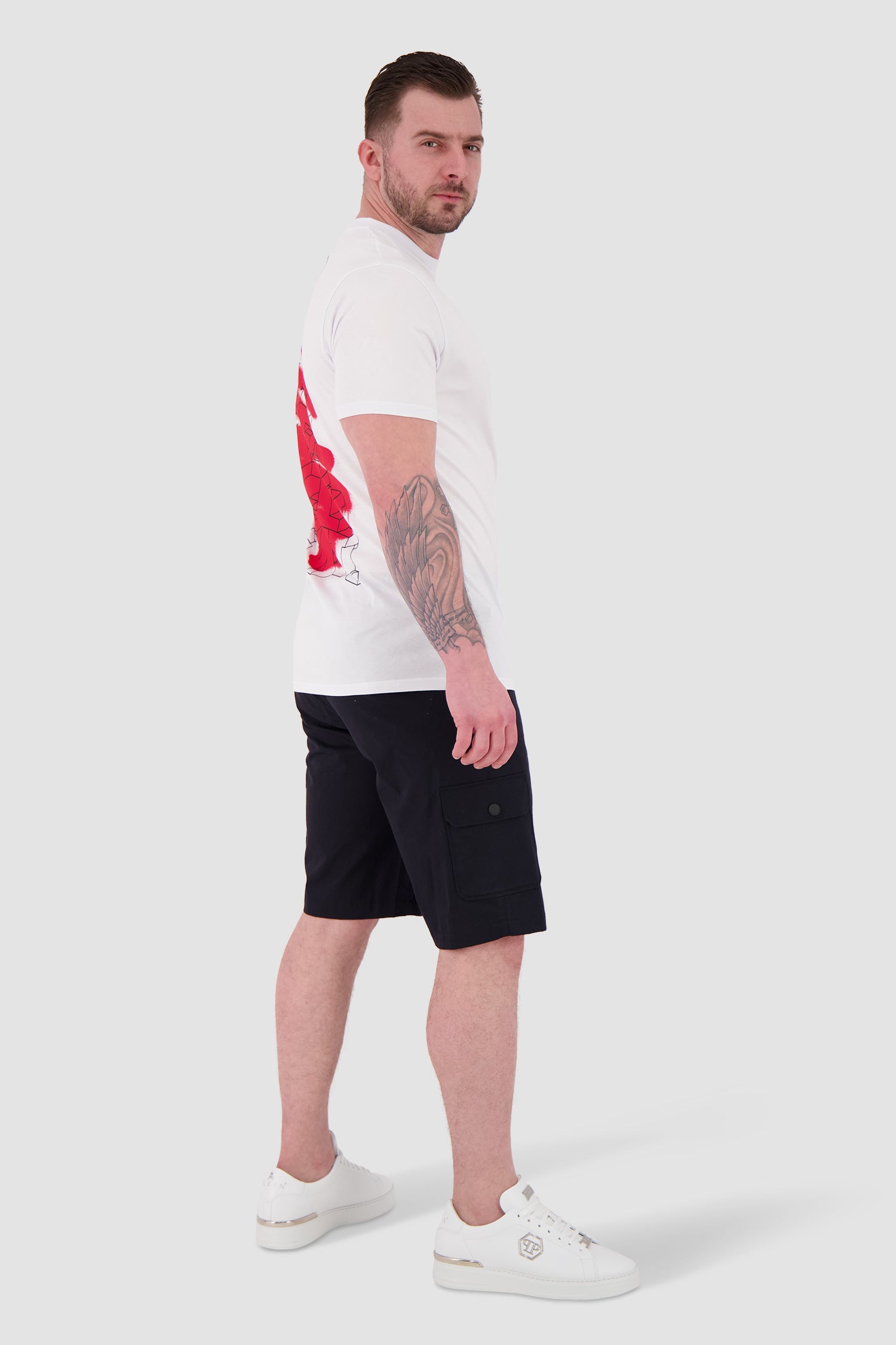 Philipp Plein White Round Neck SS PAK T-Shirt