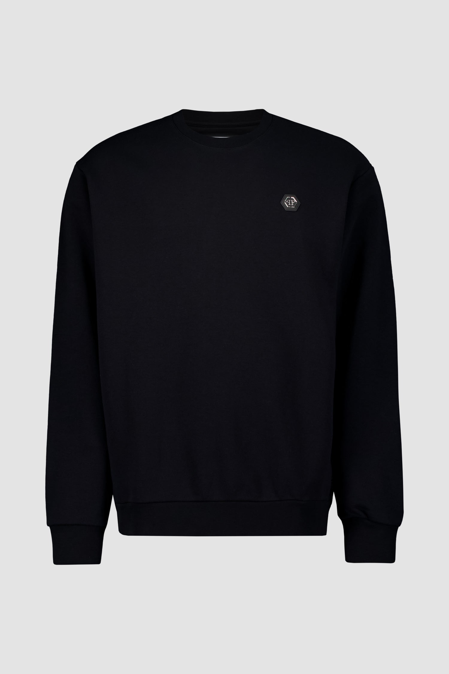 Philipp Plein Black LS Hexagon Sweatshirt