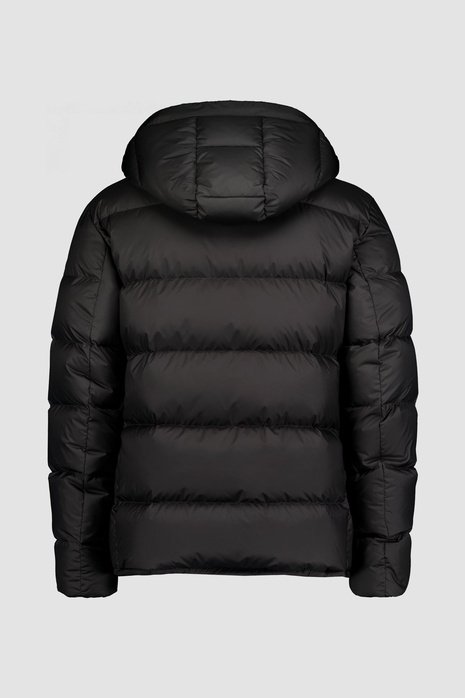 Zilli Black Down Short Jacket with Removable Hood