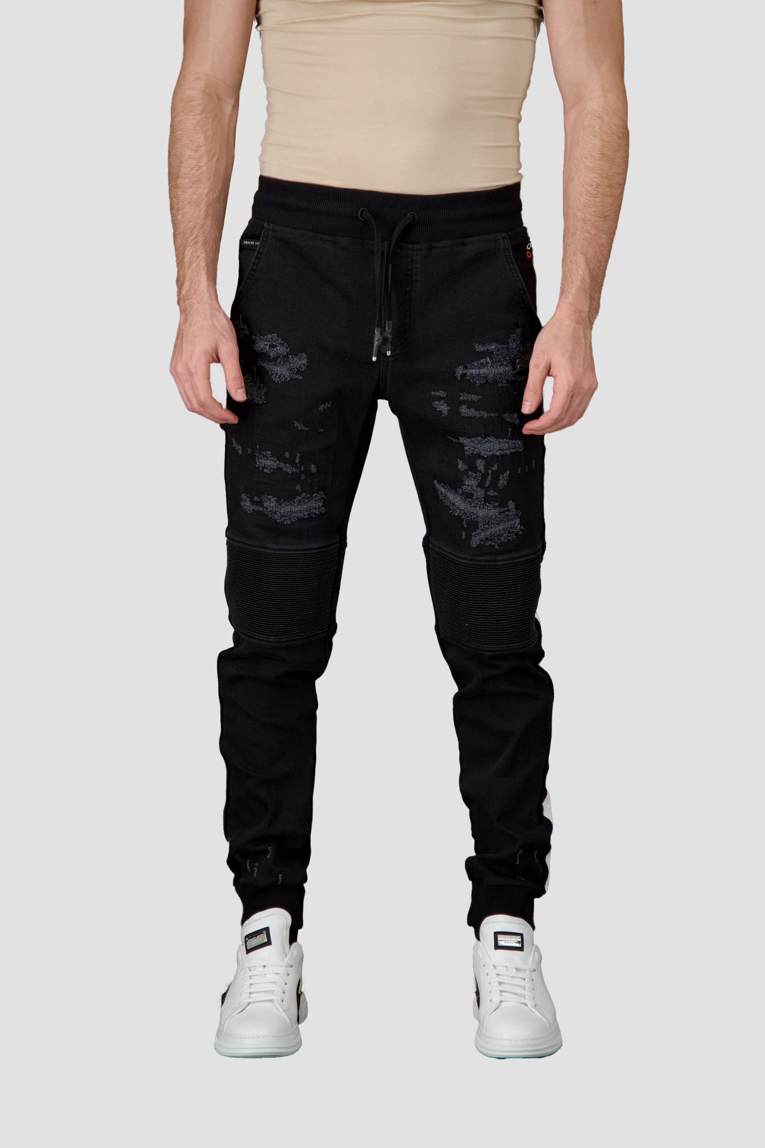 Philipp Plein Black Denim Slim Shady Chill Fit PP 1978 Jeans