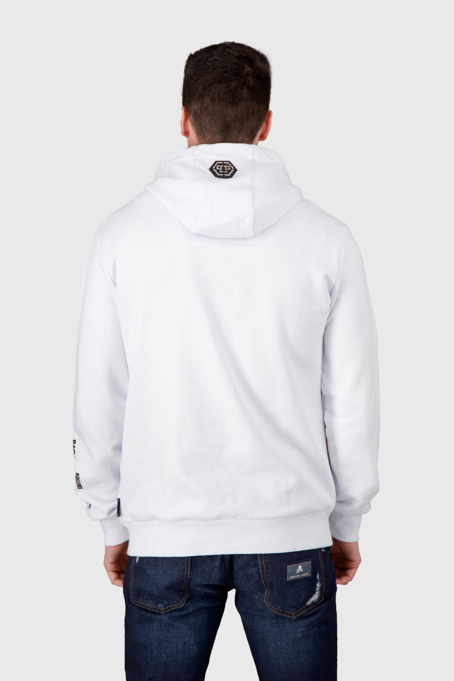 Philipp Plein Teddy Bear White Hoodie Sweatshirt