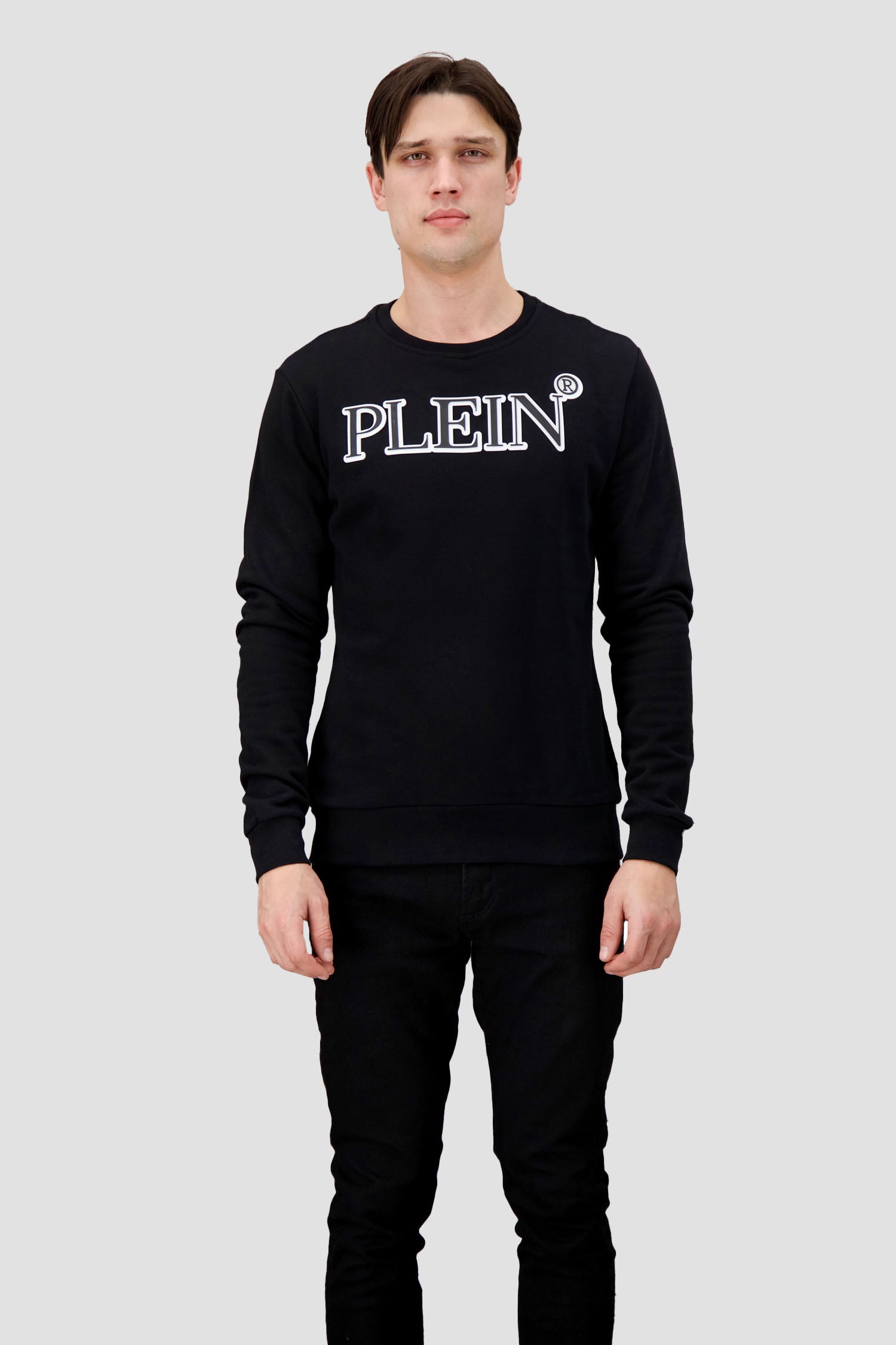 Philipp Plein LS Black/White TM Sweatshirt