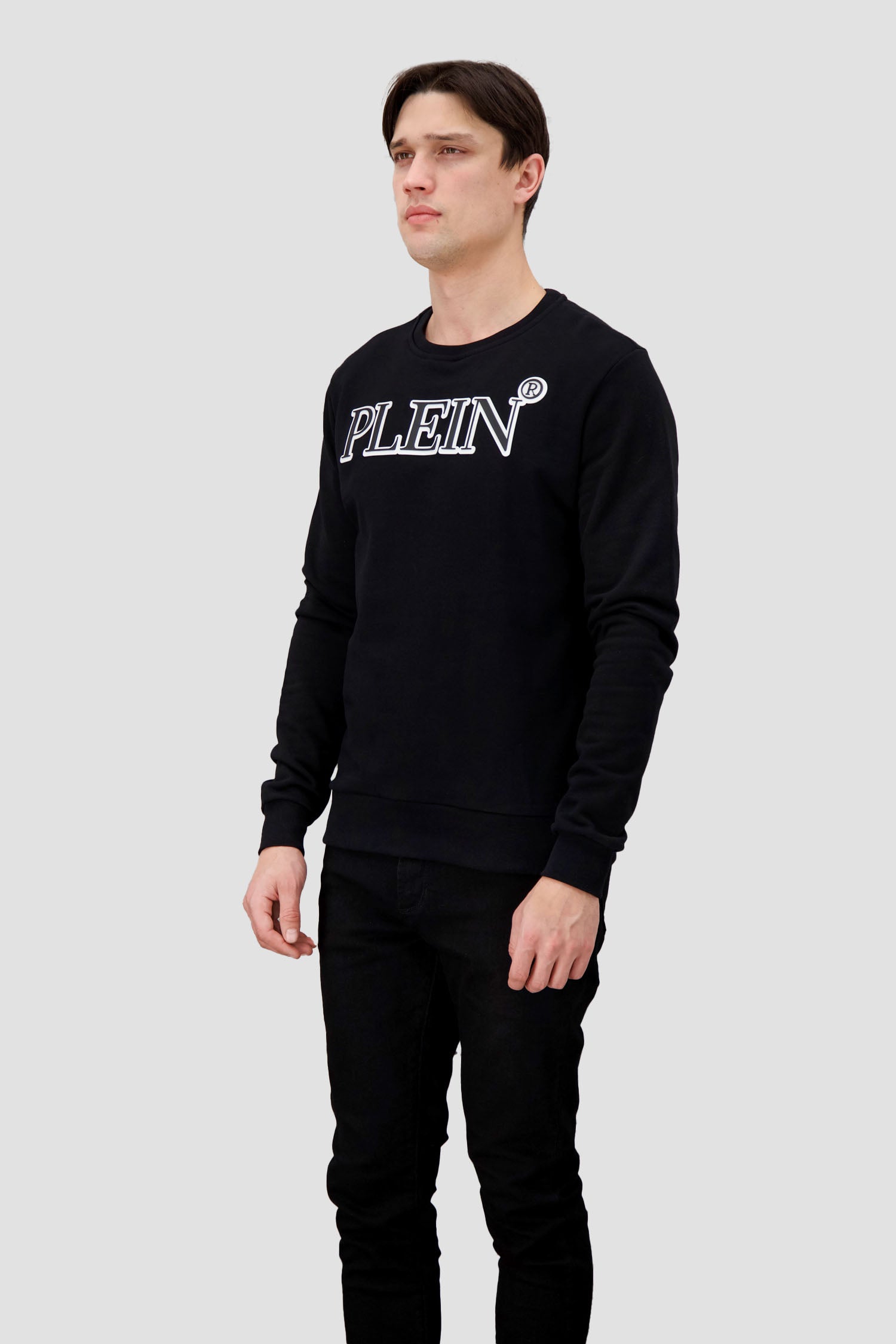 Philipp Plein LS Black/White TM Sweatshirt