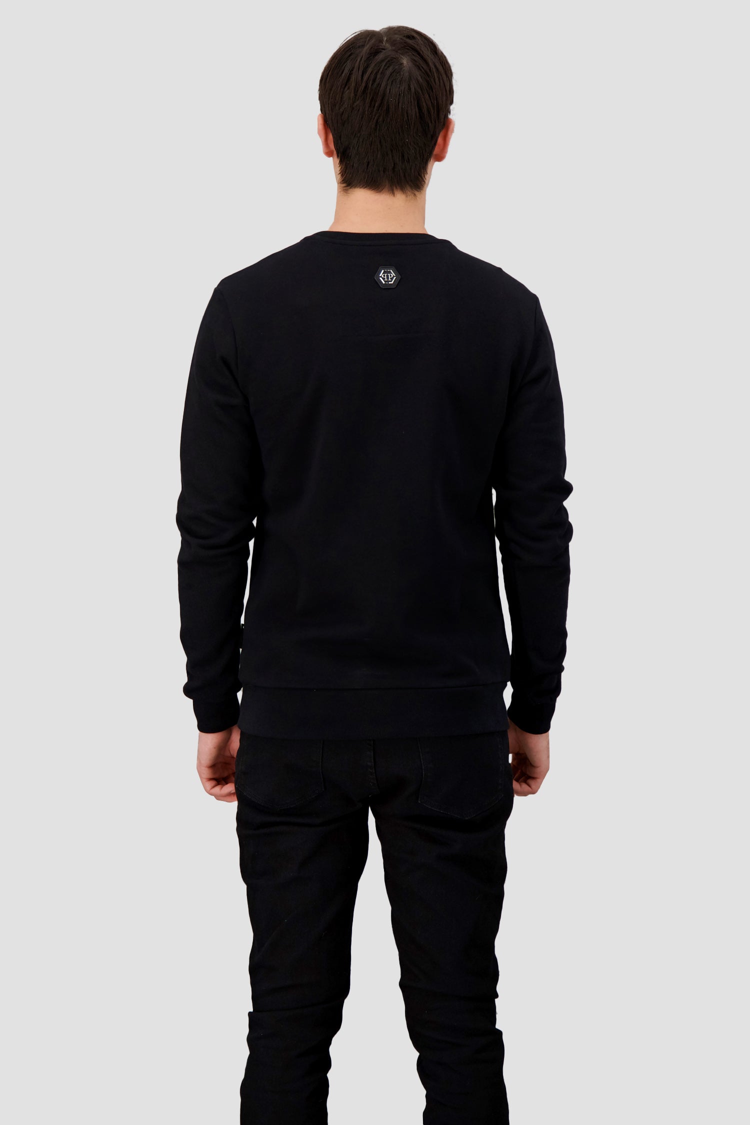 Philipp Plein LS Black/White TM Sweatshirt