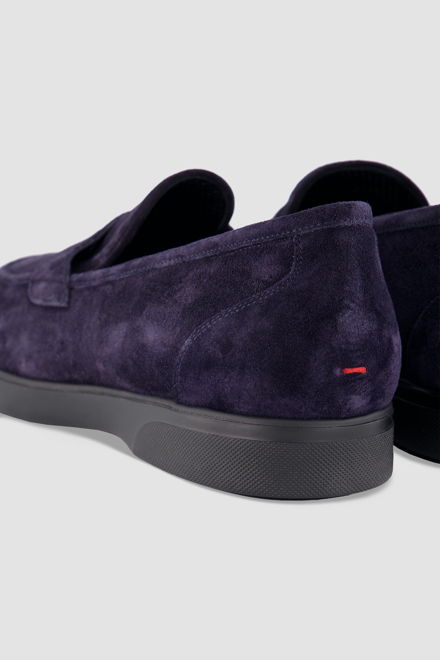 Kiton Navy Calfskin Loafers