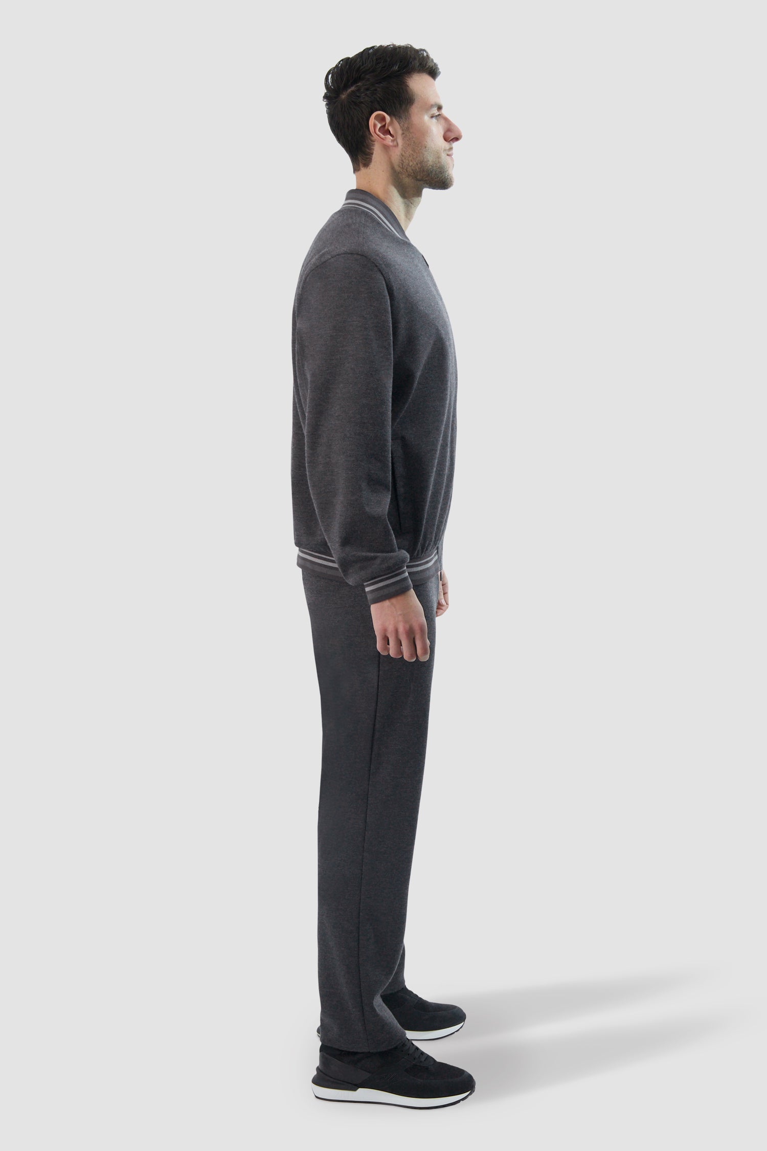 Zilli Grey Signature Embroidery Bomber