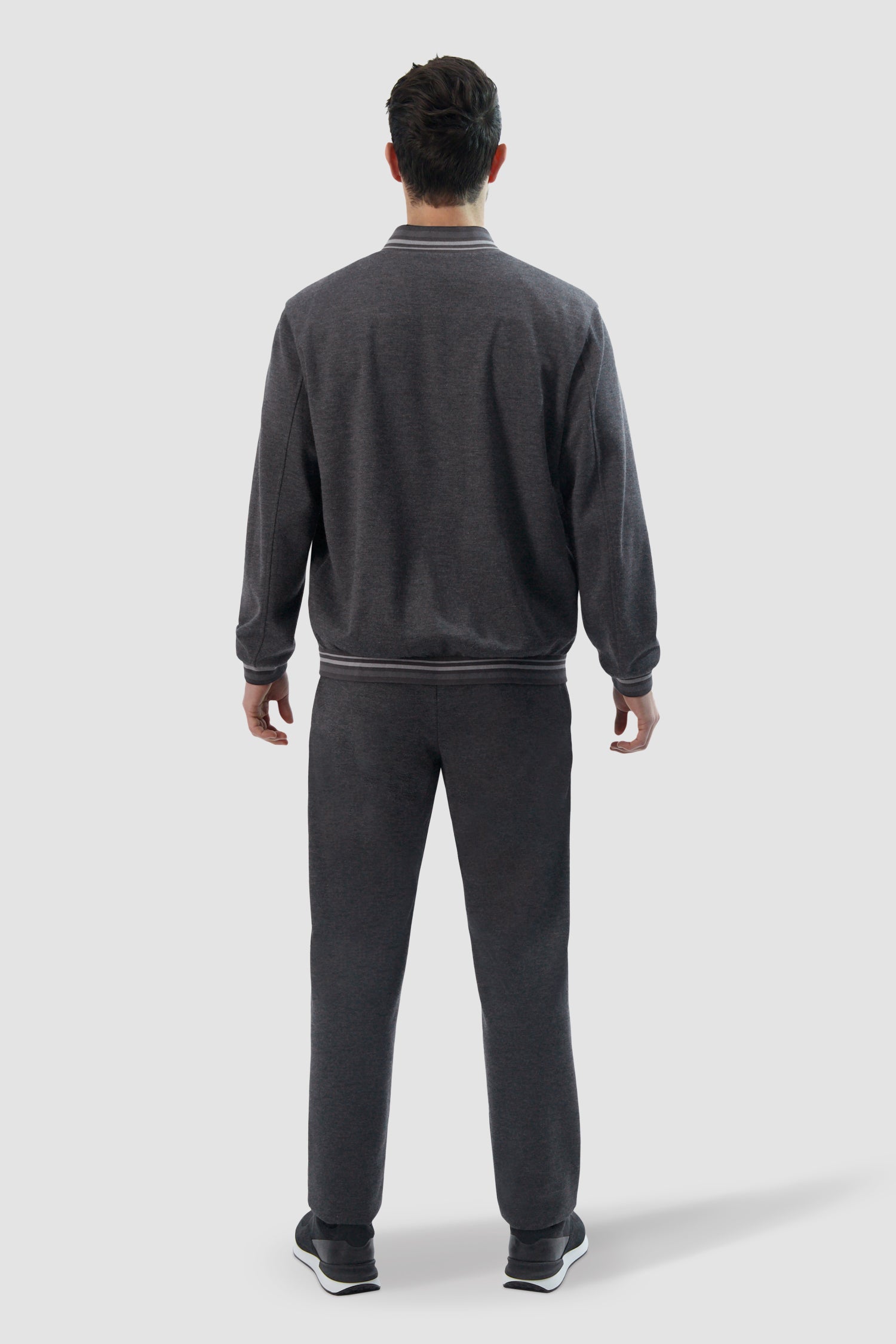 Zilli Grey Signature Embroidery Bomber