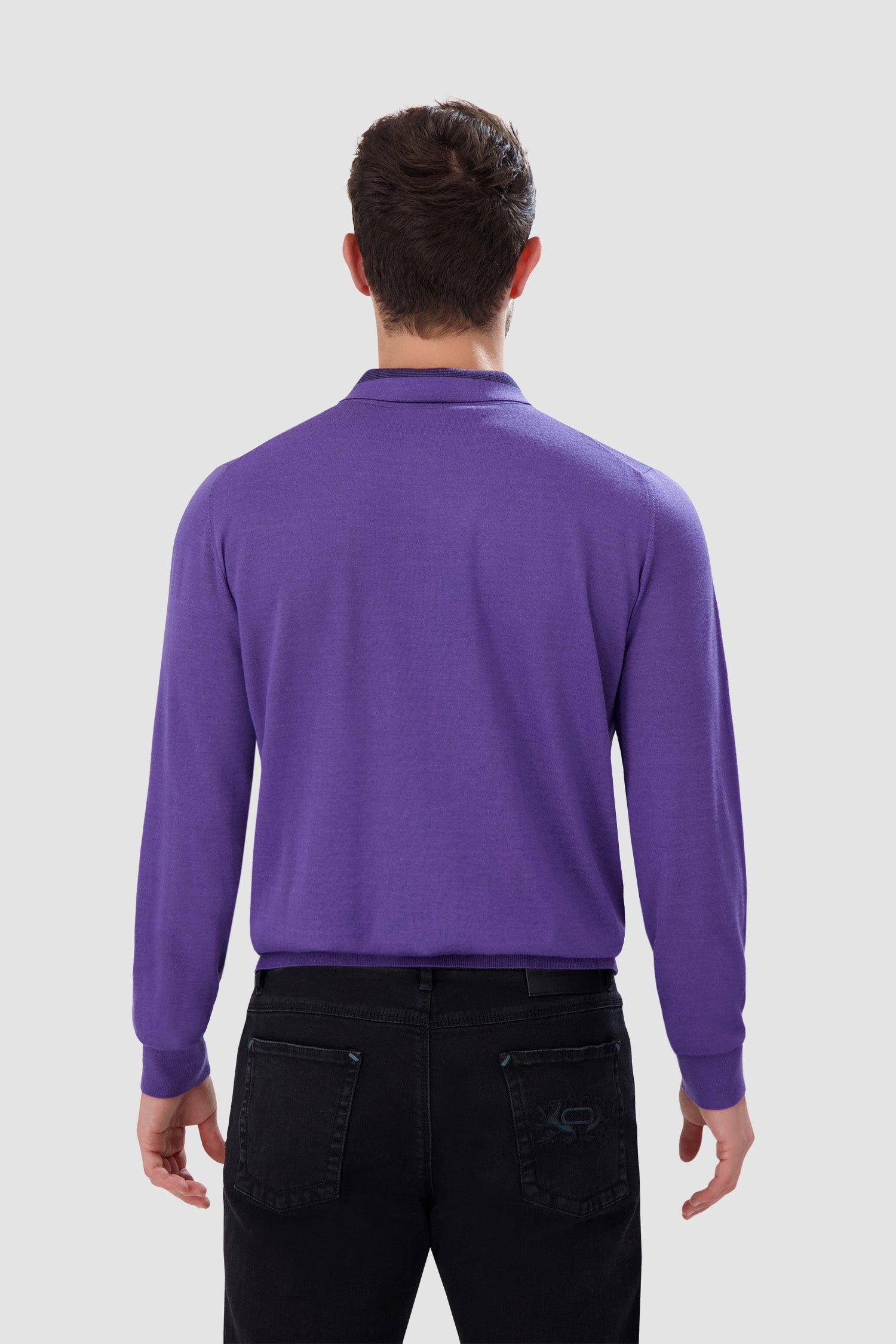 Zilli Purple Zipped Collar Sweater