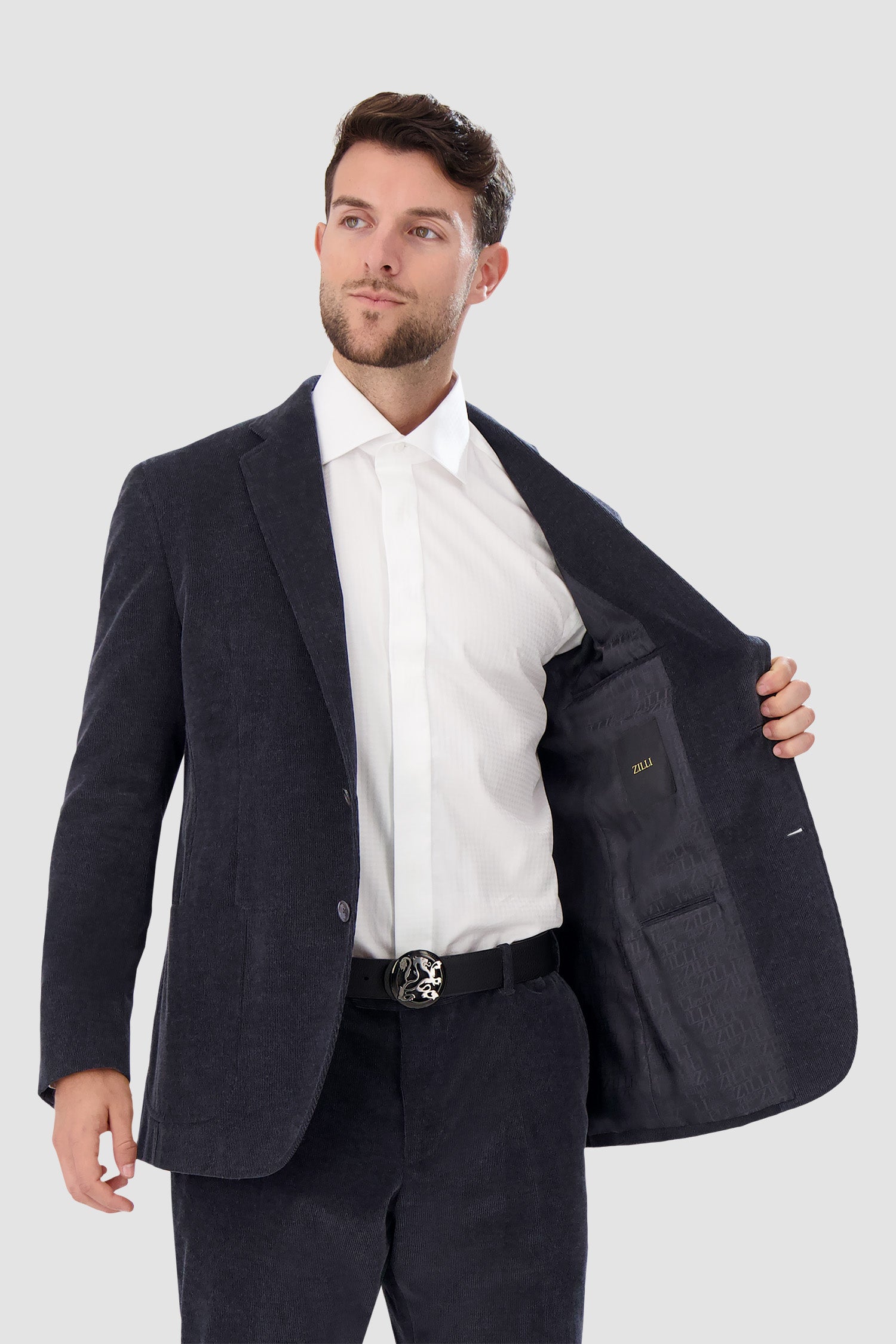 Zilli Dark Grey London Whole Lined Suit