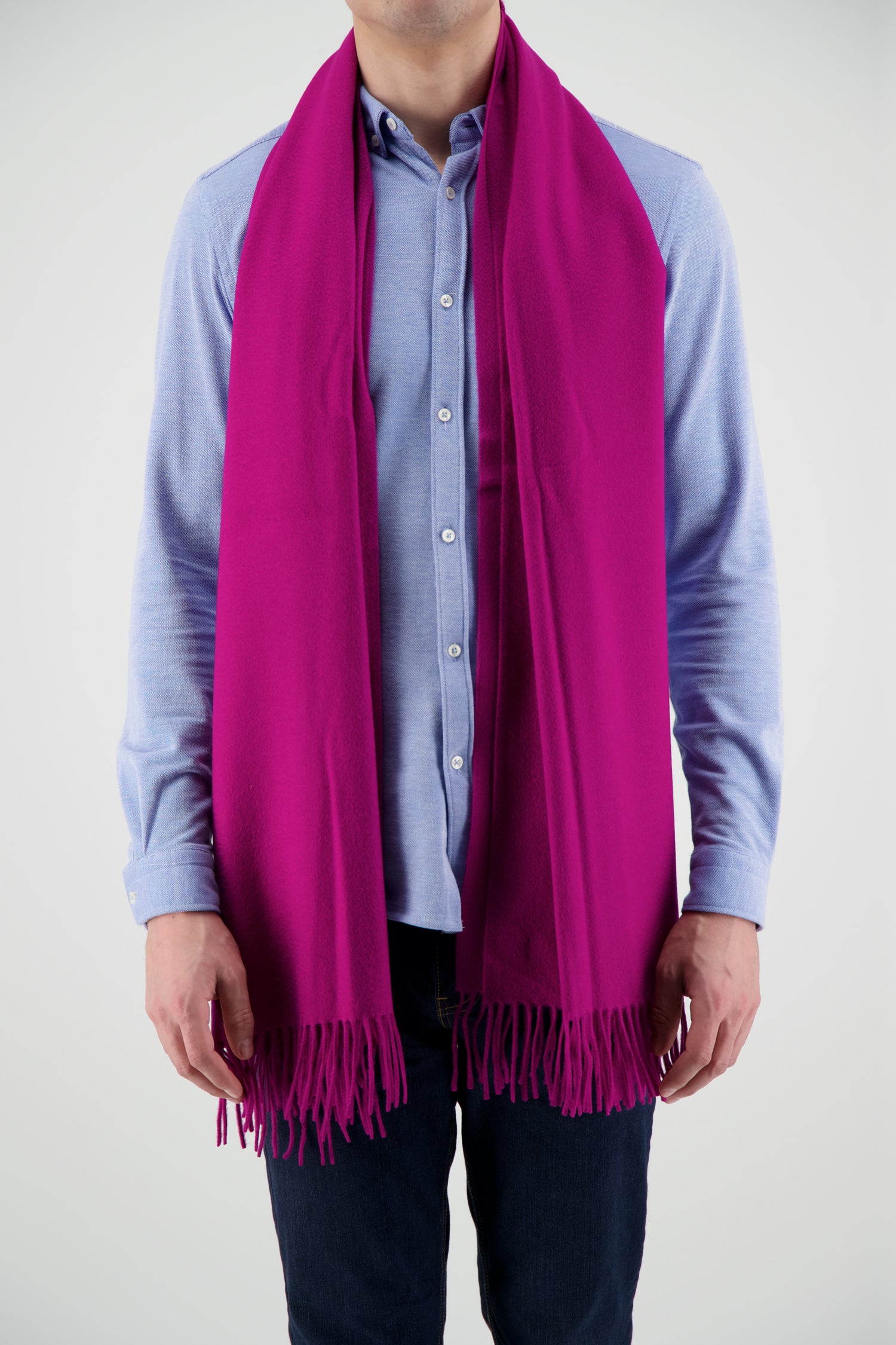 Joshua Ellis Fuchsia Scarf