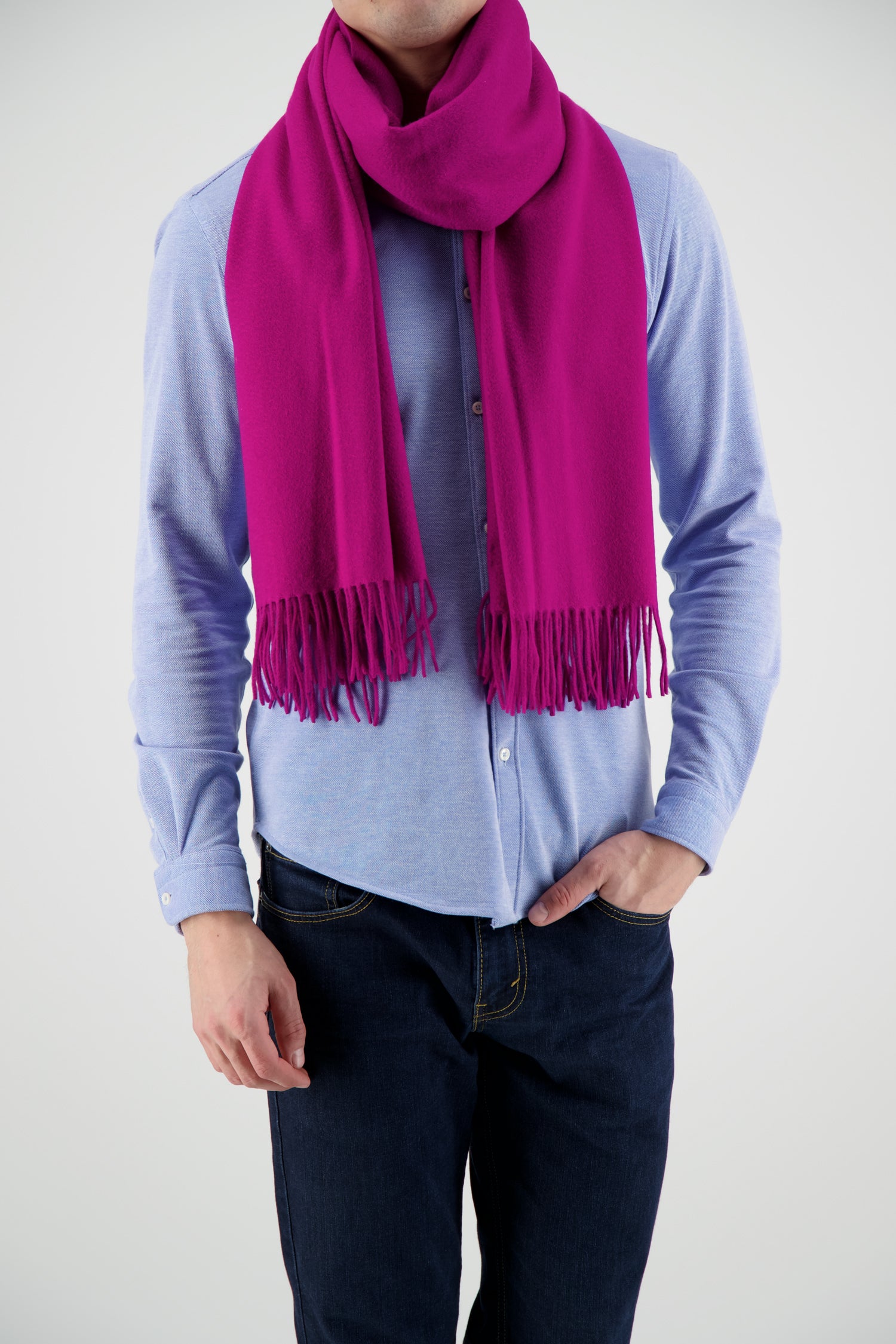 Joshua Ellis Fuchsia Scarf