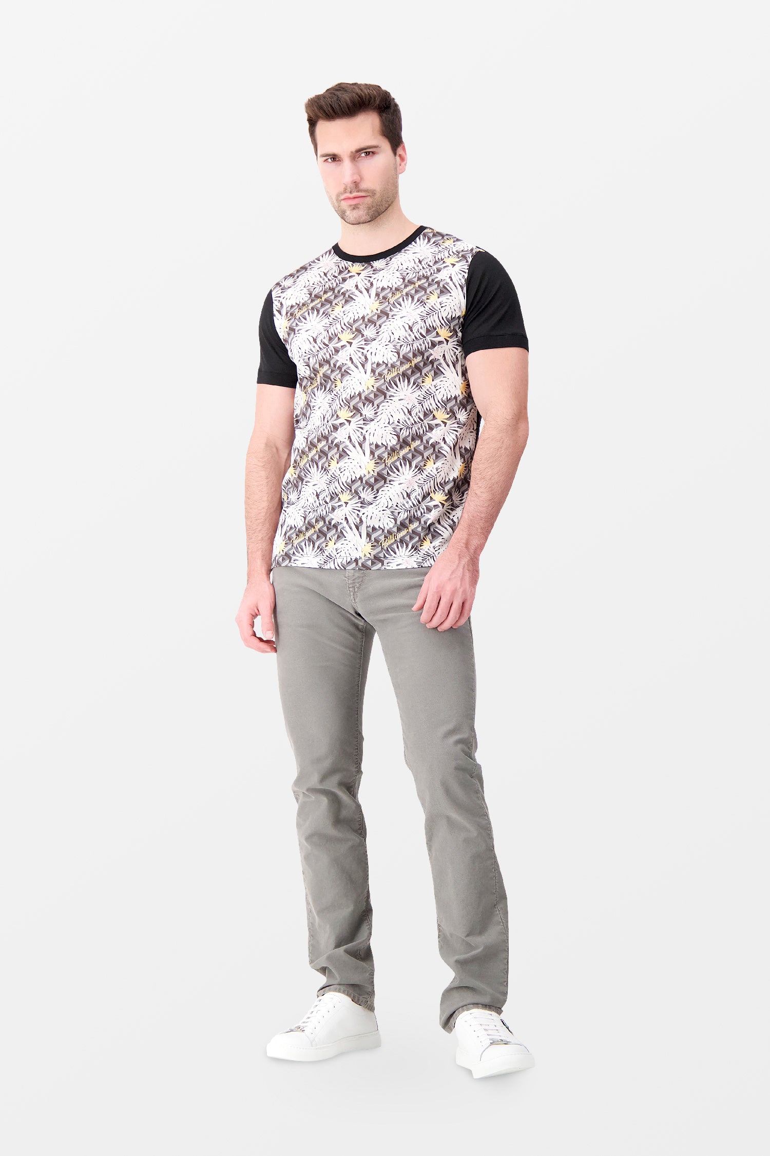 Billionaire SS Palms Round Neck T-Shirt