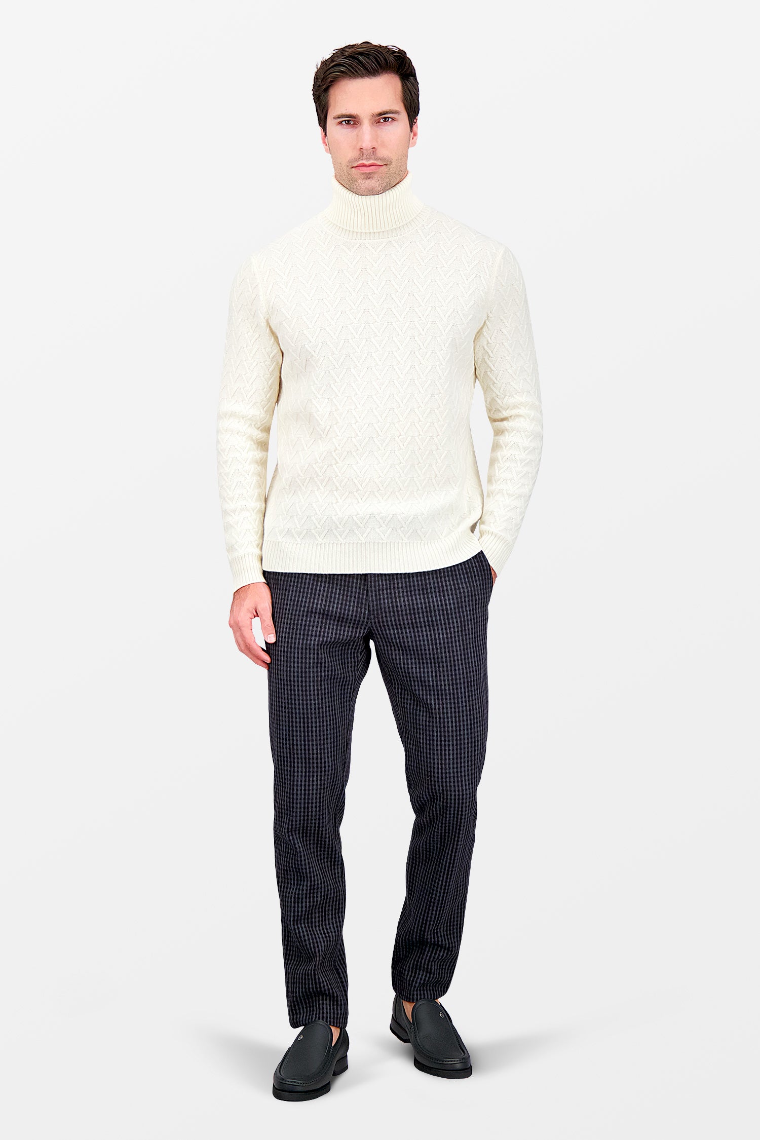 Zanone Beige Turtle Neck Sweater