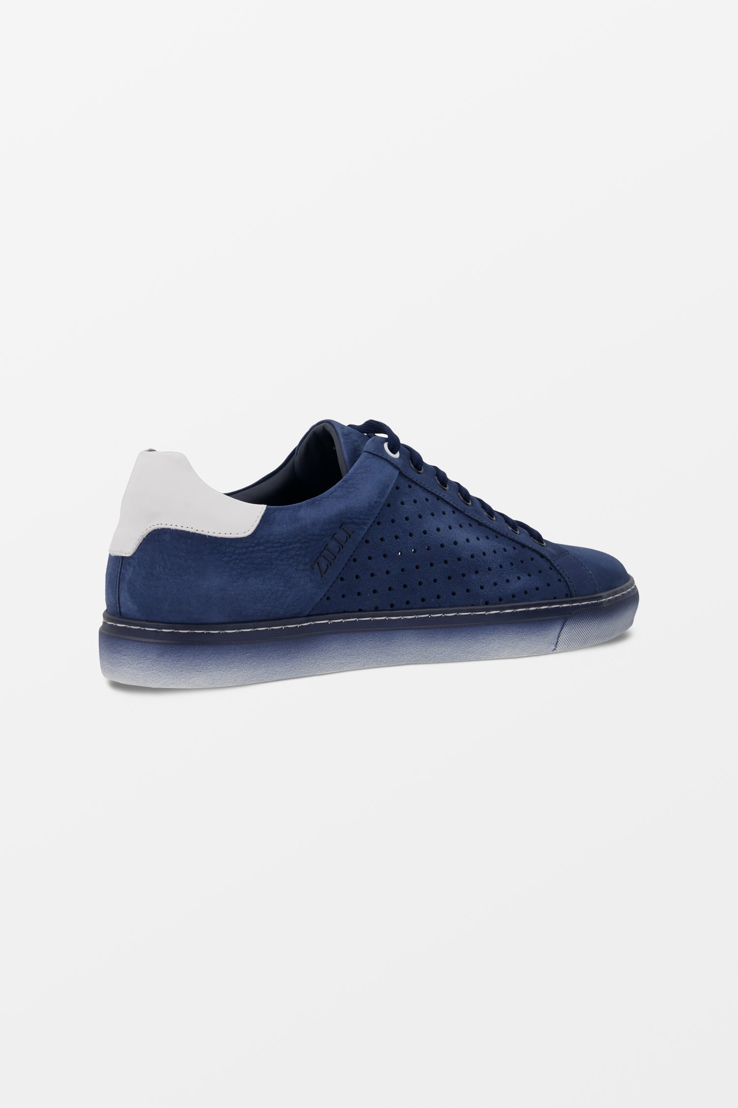 Zilli Blue Soft Nubuck Sneakers