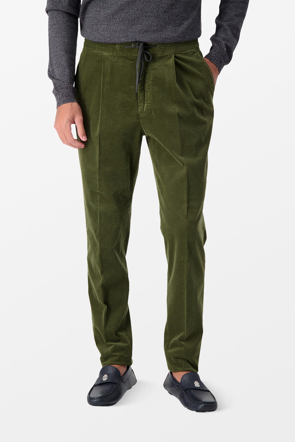 Incotex Olive Casual Trousers