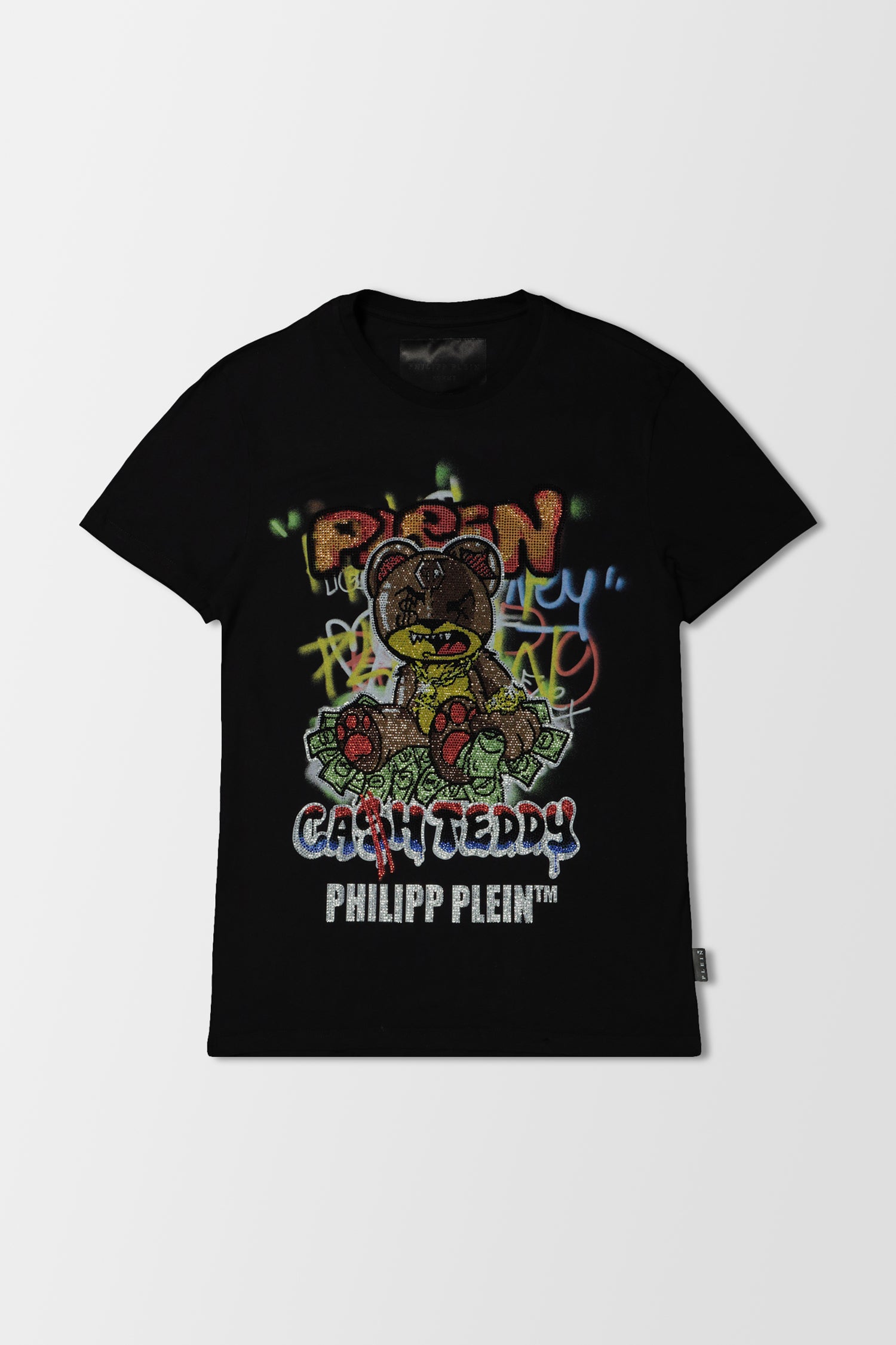 Philipp Plein Black 21 Cash Teddy T-Shirt