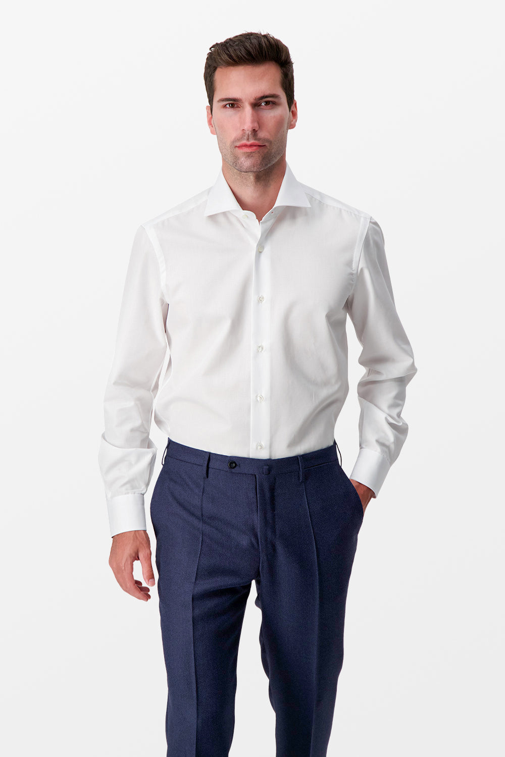 Barba Napoli White Classic Shirt