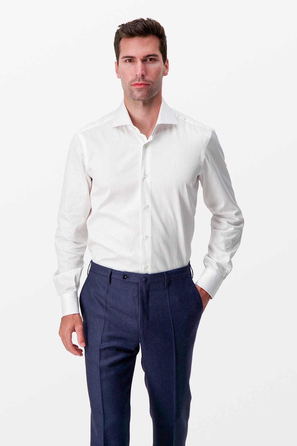 Barba Napoli White Classic Shirt