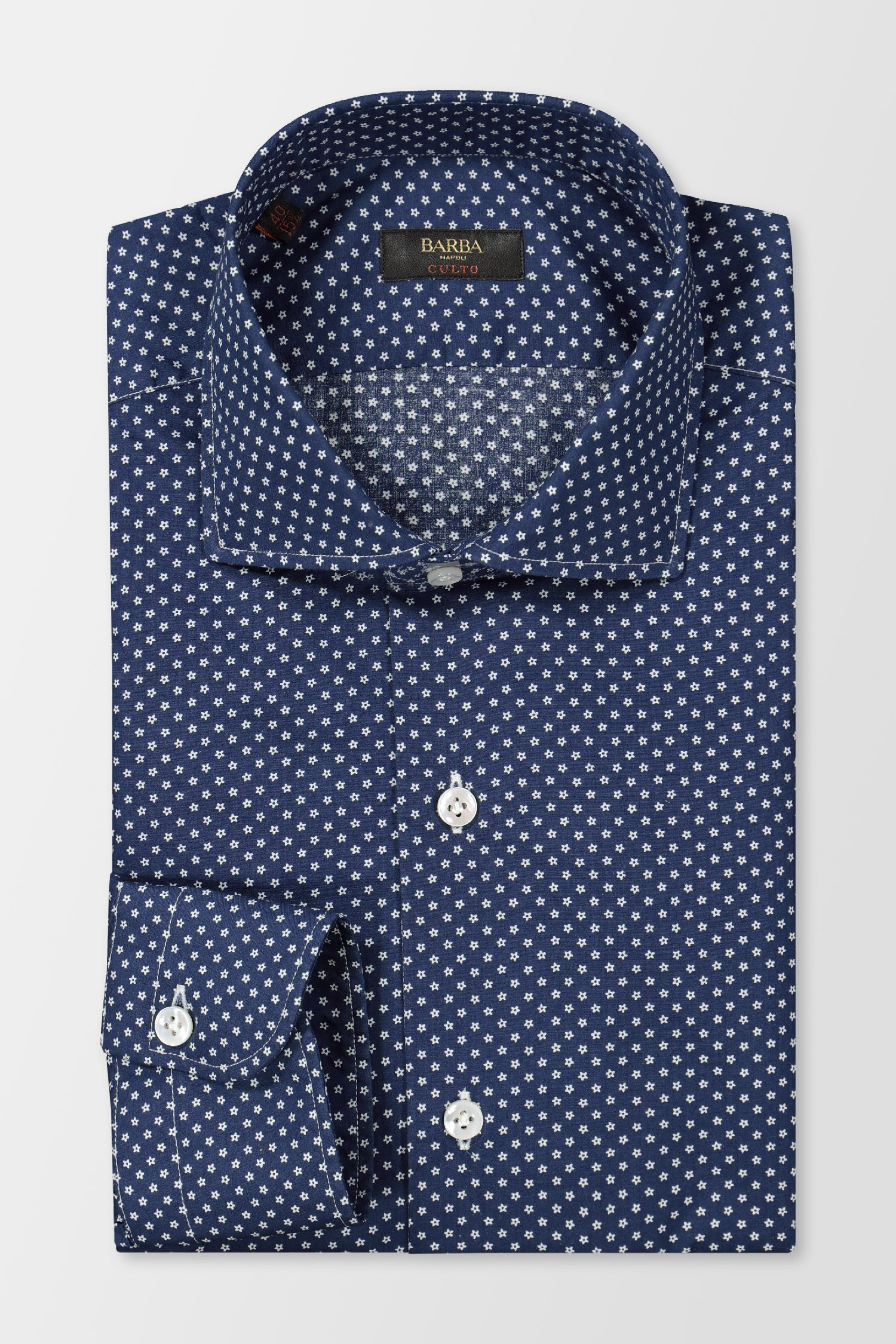 Barba Napoli Blue Classic Shirt