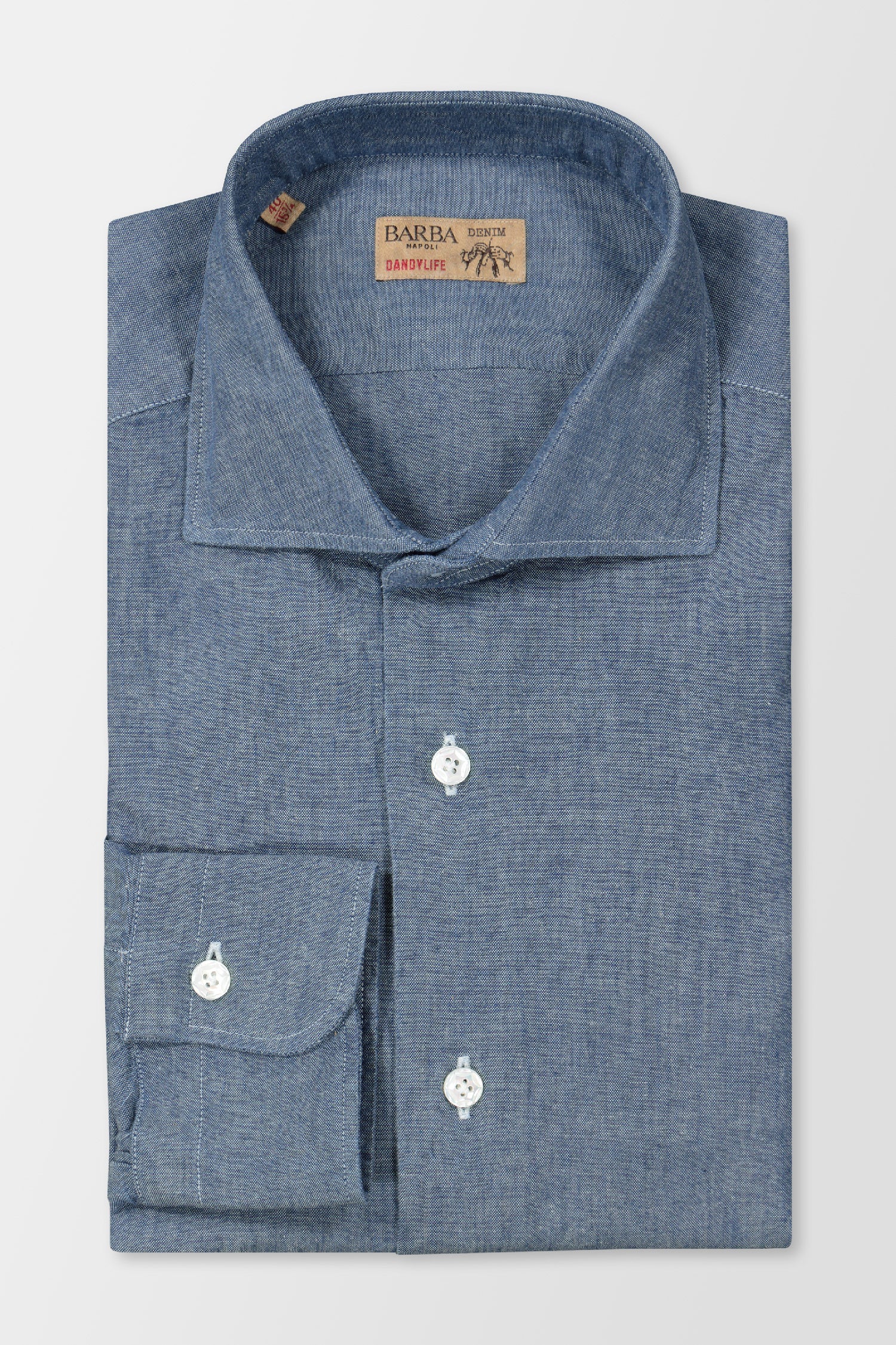 Barba Napoli Blue Classic Shirt