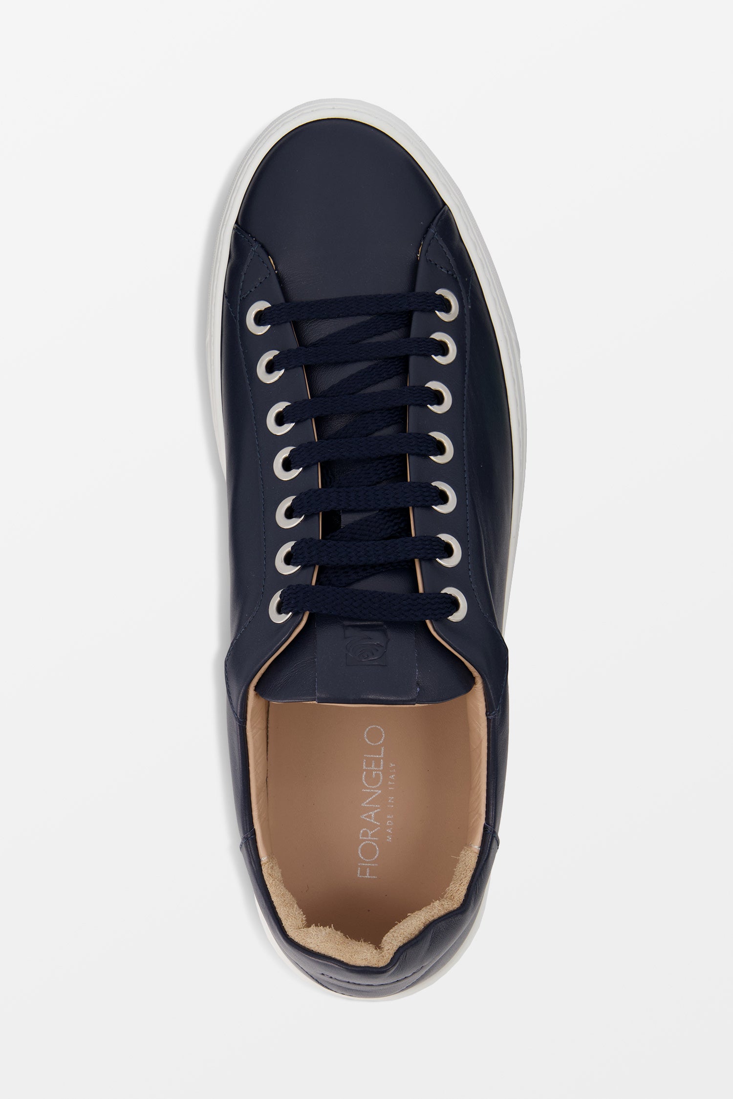 Fiorangelo Navy Leather Sneakers