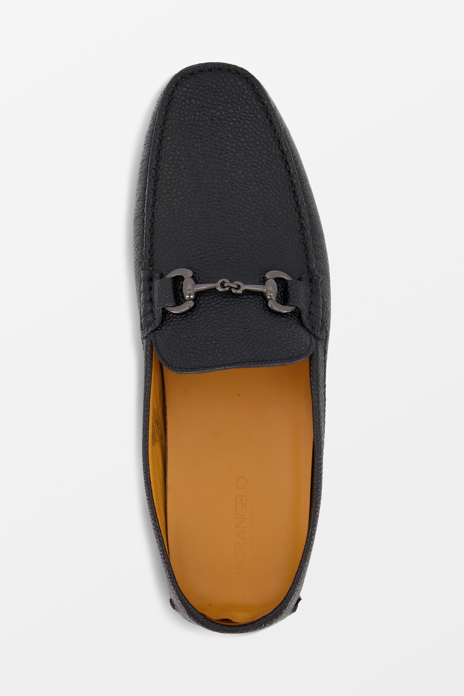 Fiorangelo Black Leather Moccasins