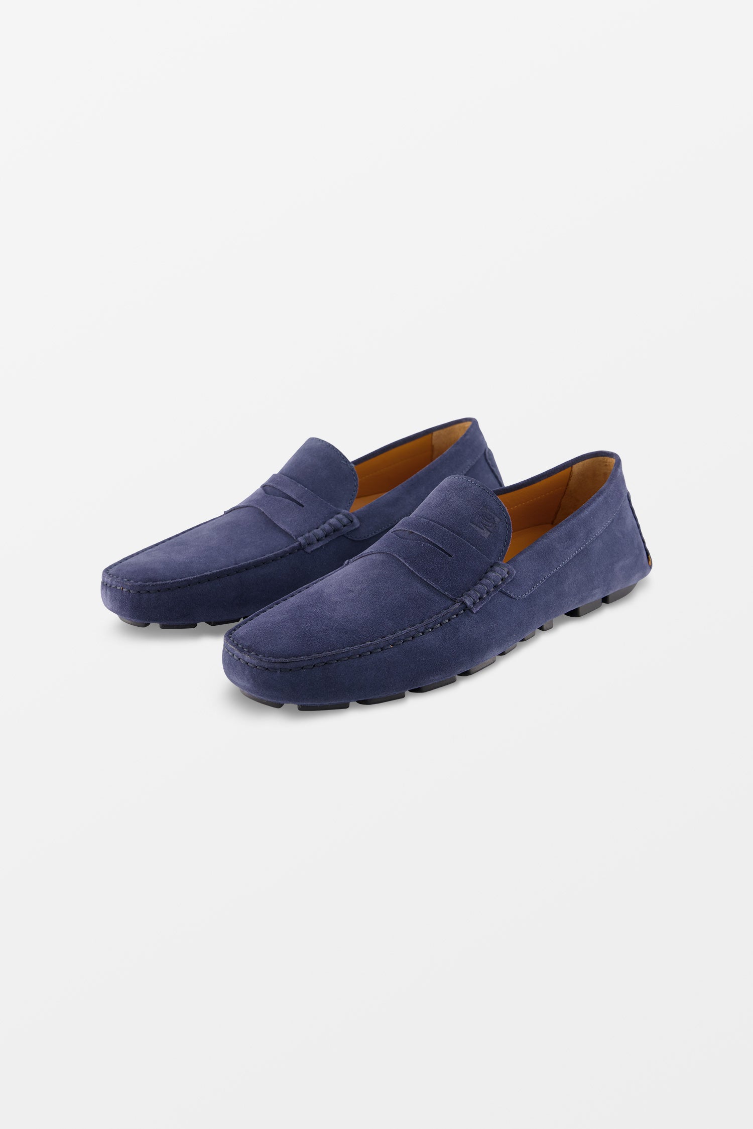 Fiorangelo Blue Velour Moccasins