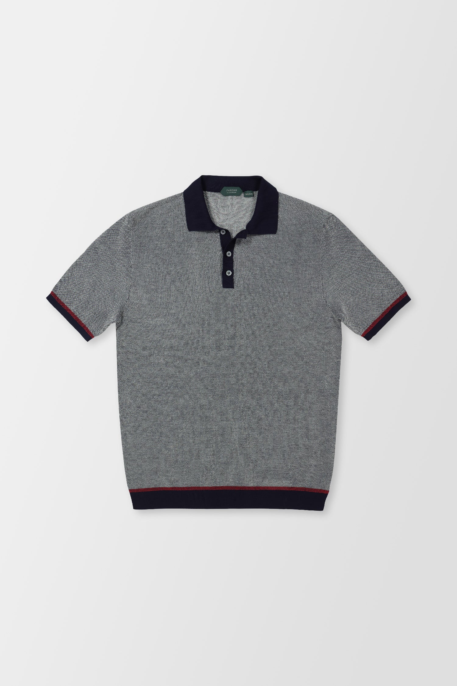 Zanone Grey Classic Polo