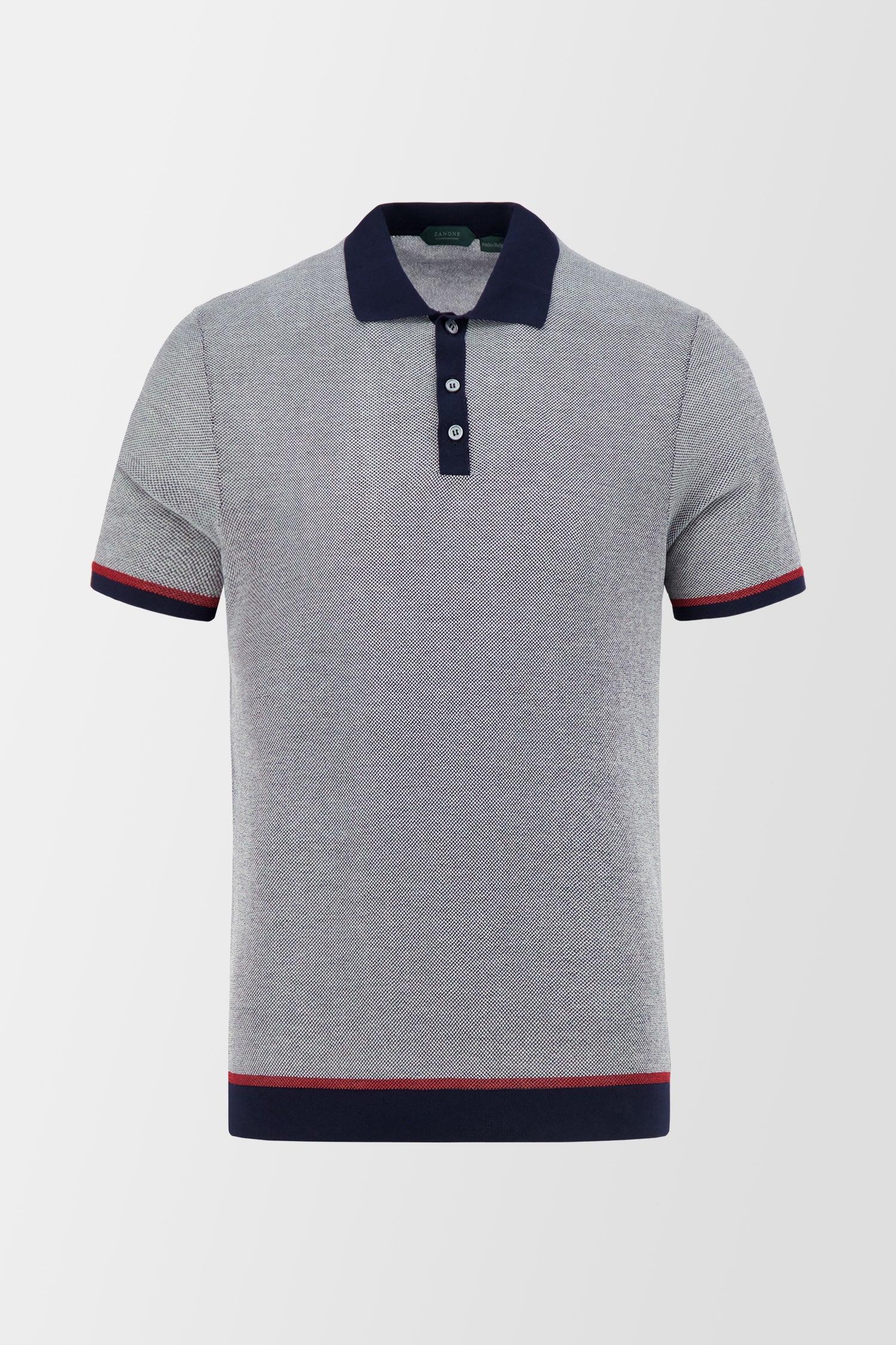 Zanone Grey Classic Polo