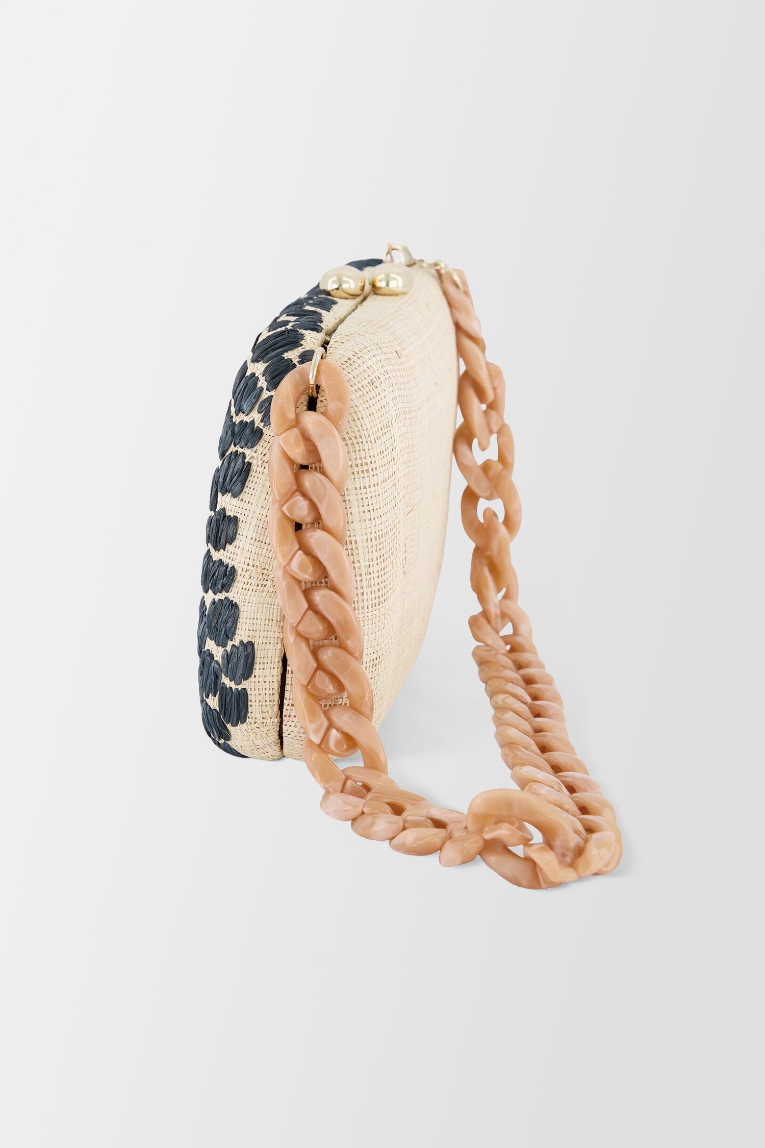 Serpui Natural/Black Tina Polkadots Bag