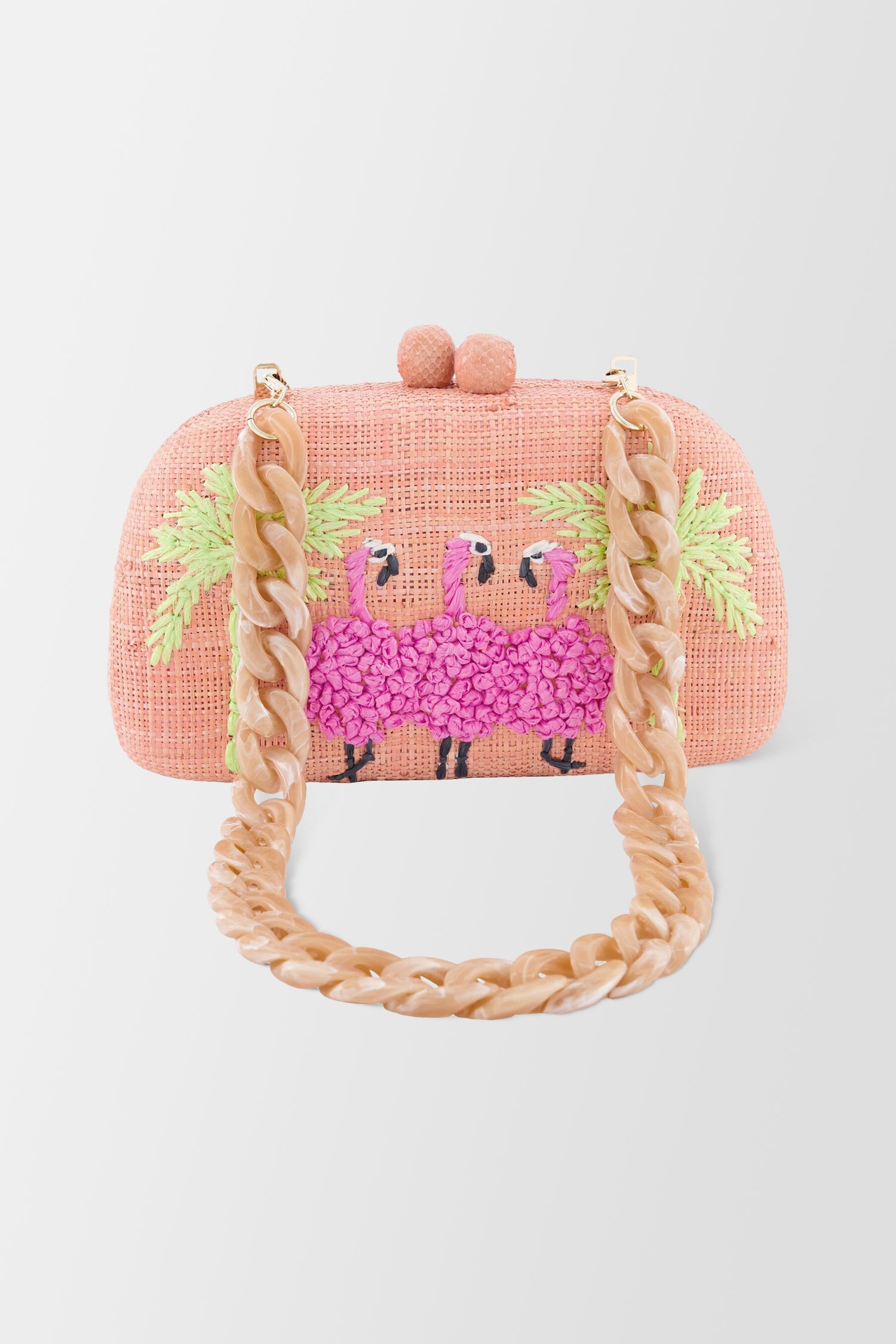 Serpui Peach Mia Flamingo Bag
