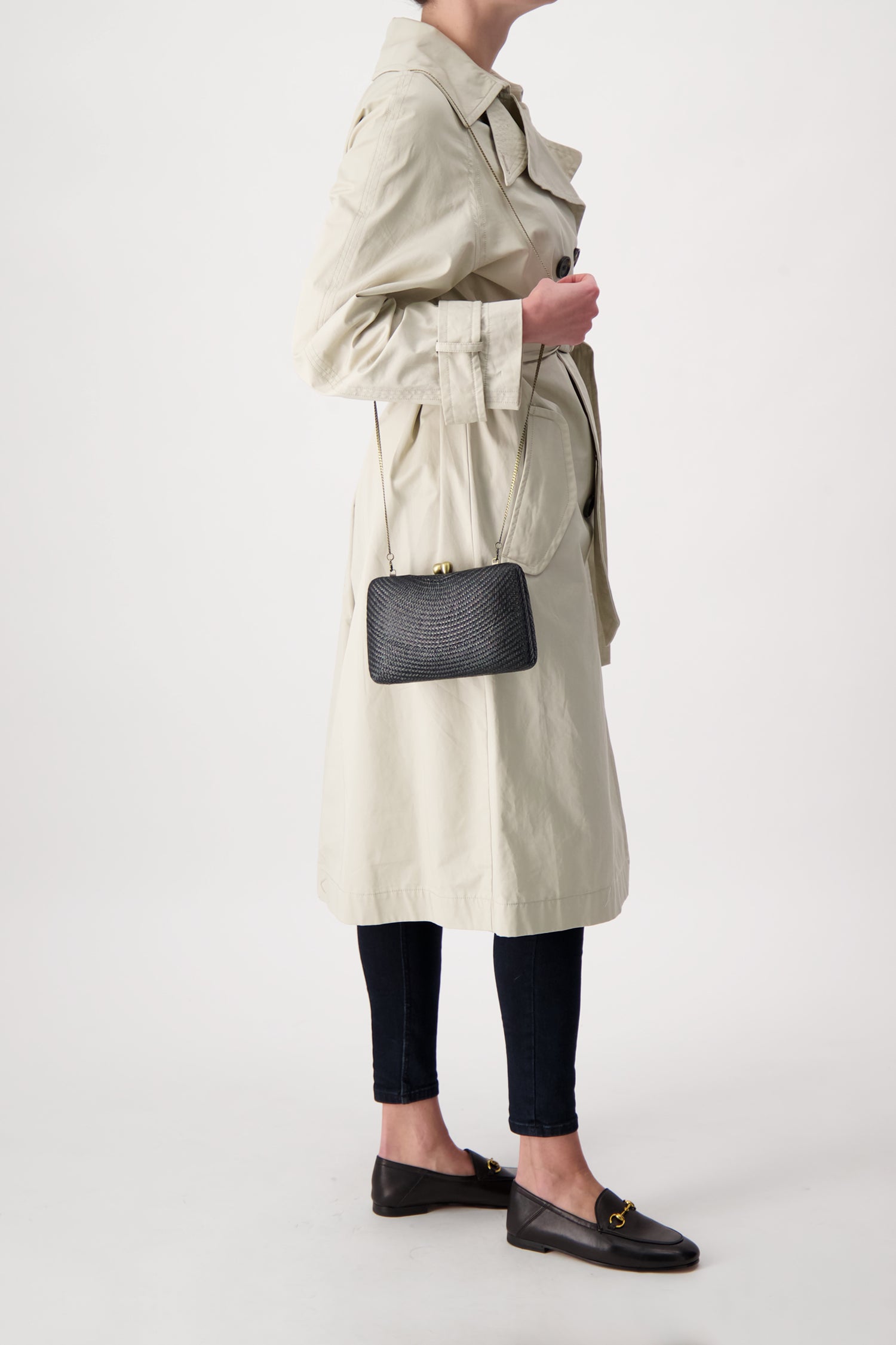 Serpui Black Marissa Bun Clutch