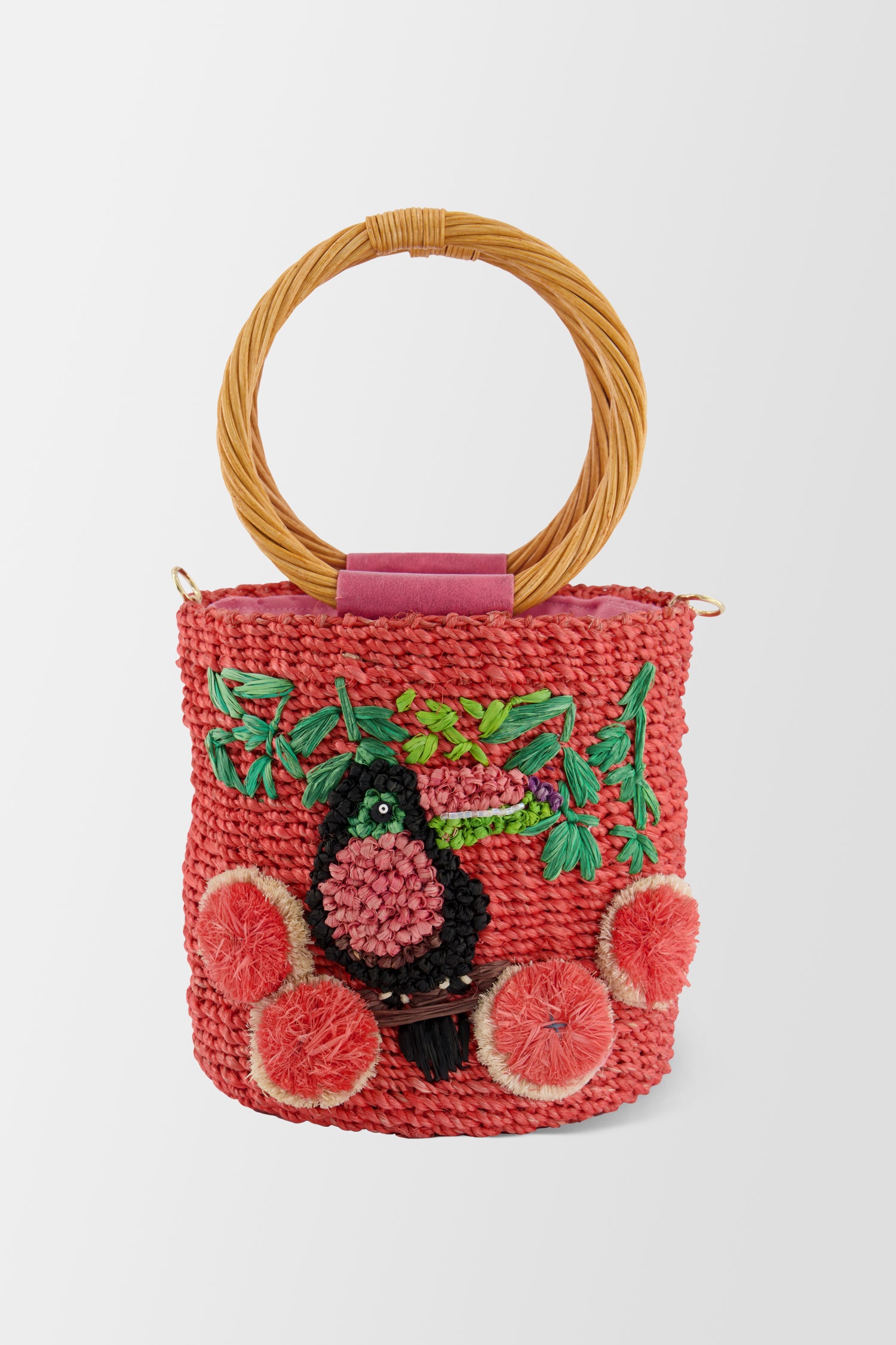 Serpui Coral Lauren Toucan Mini Tote