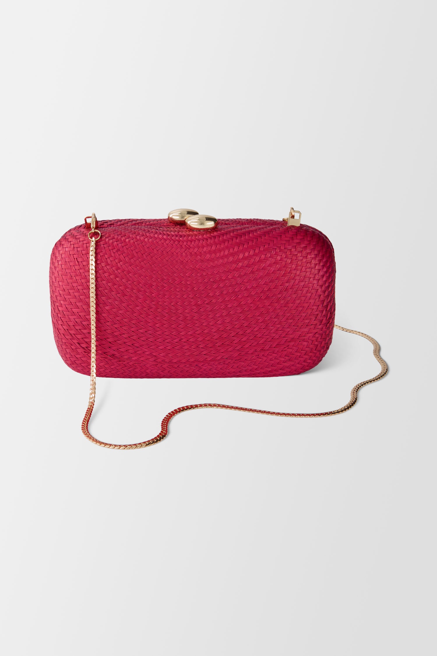 Serpui Burgundy Karolyn Bun Clutch