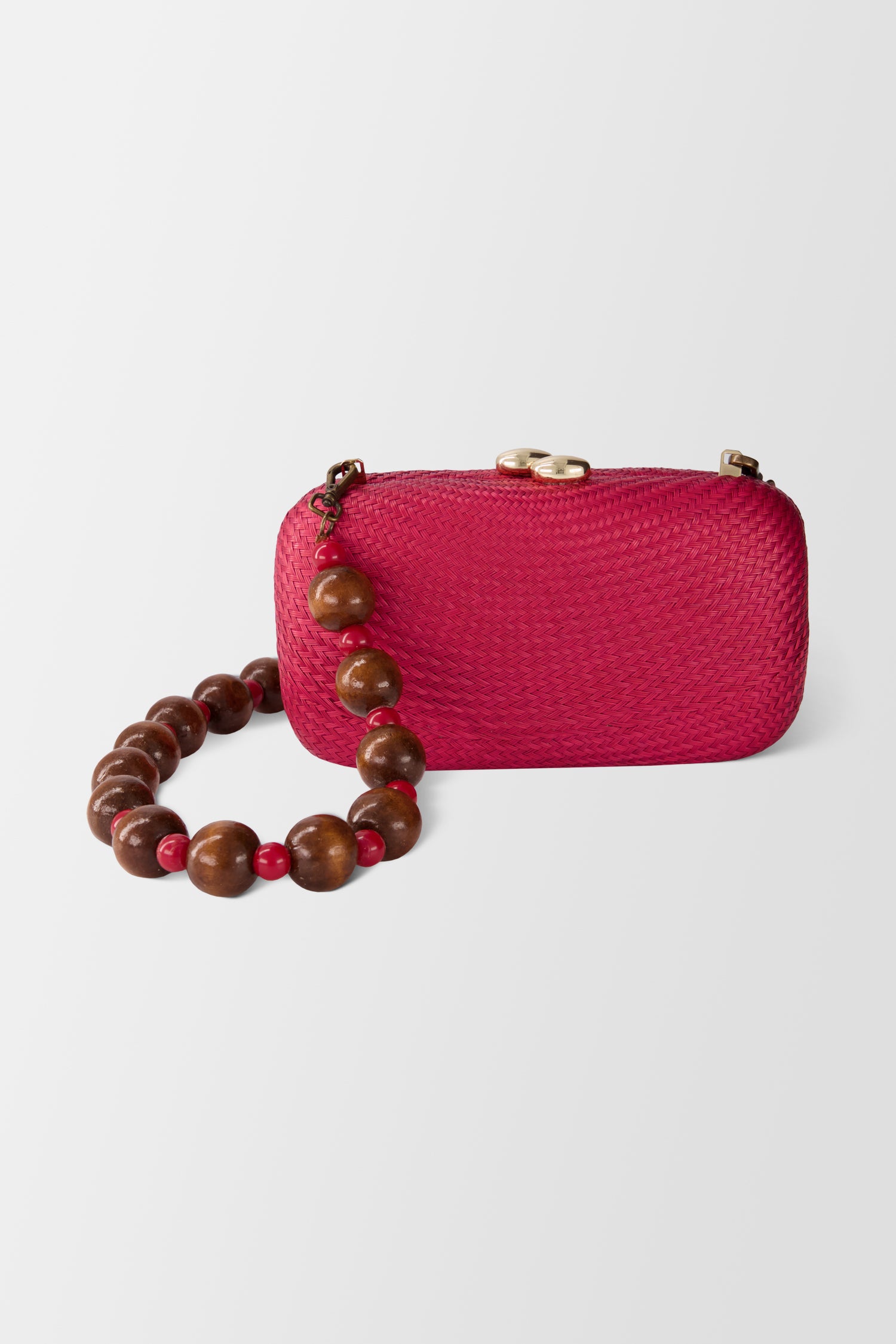 Serpui Burgundy Karolyn Bun Clutch