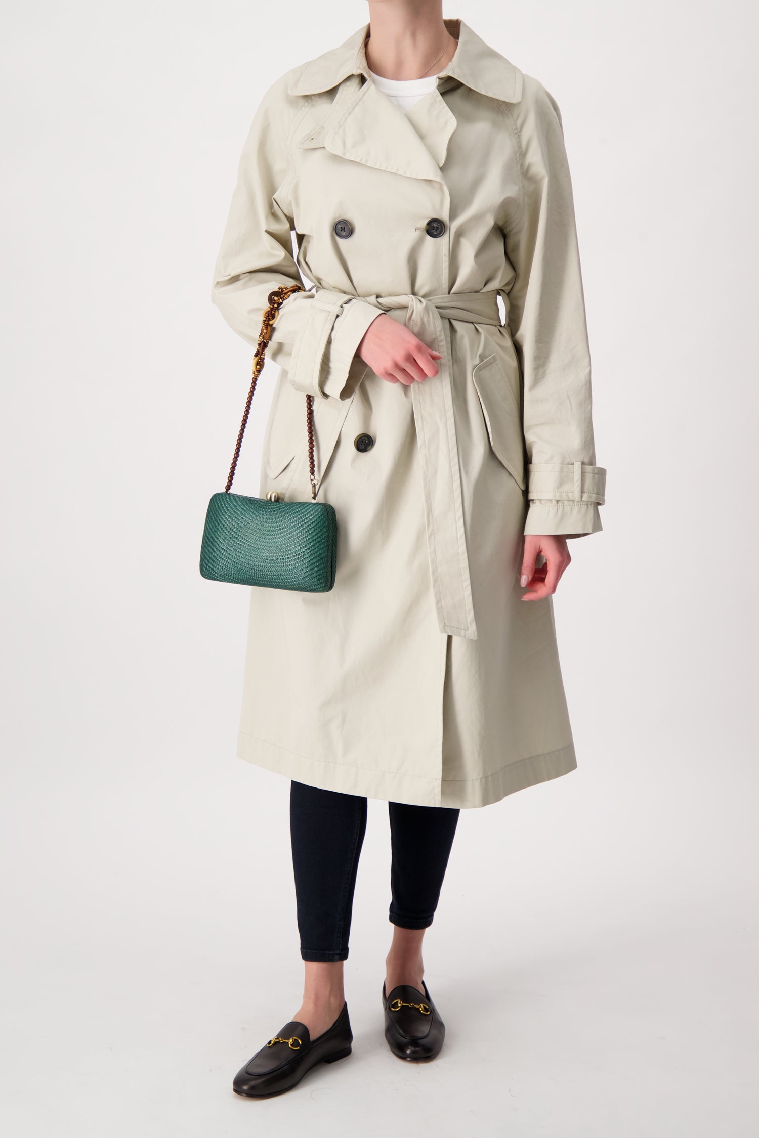 Serpui Green Marissa Bun Clutch