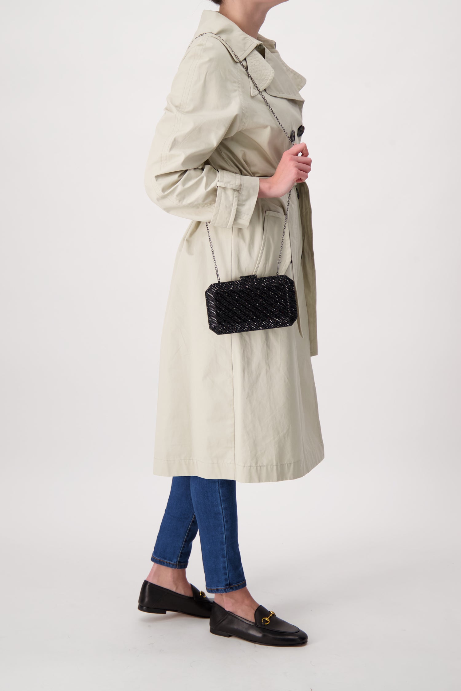 Pochette Nicole noire Serpui