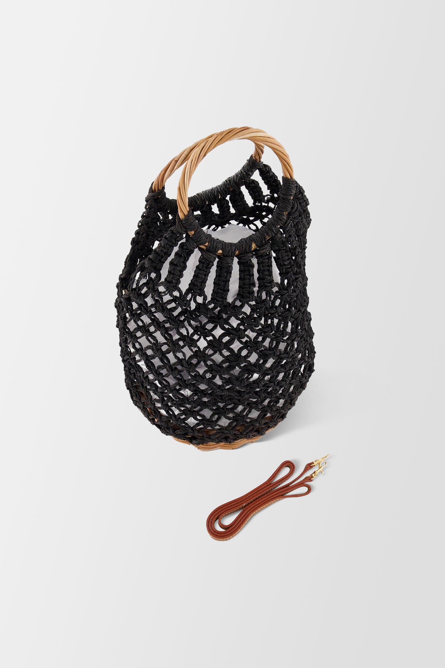 Serpui Black/Natural Lara Bag