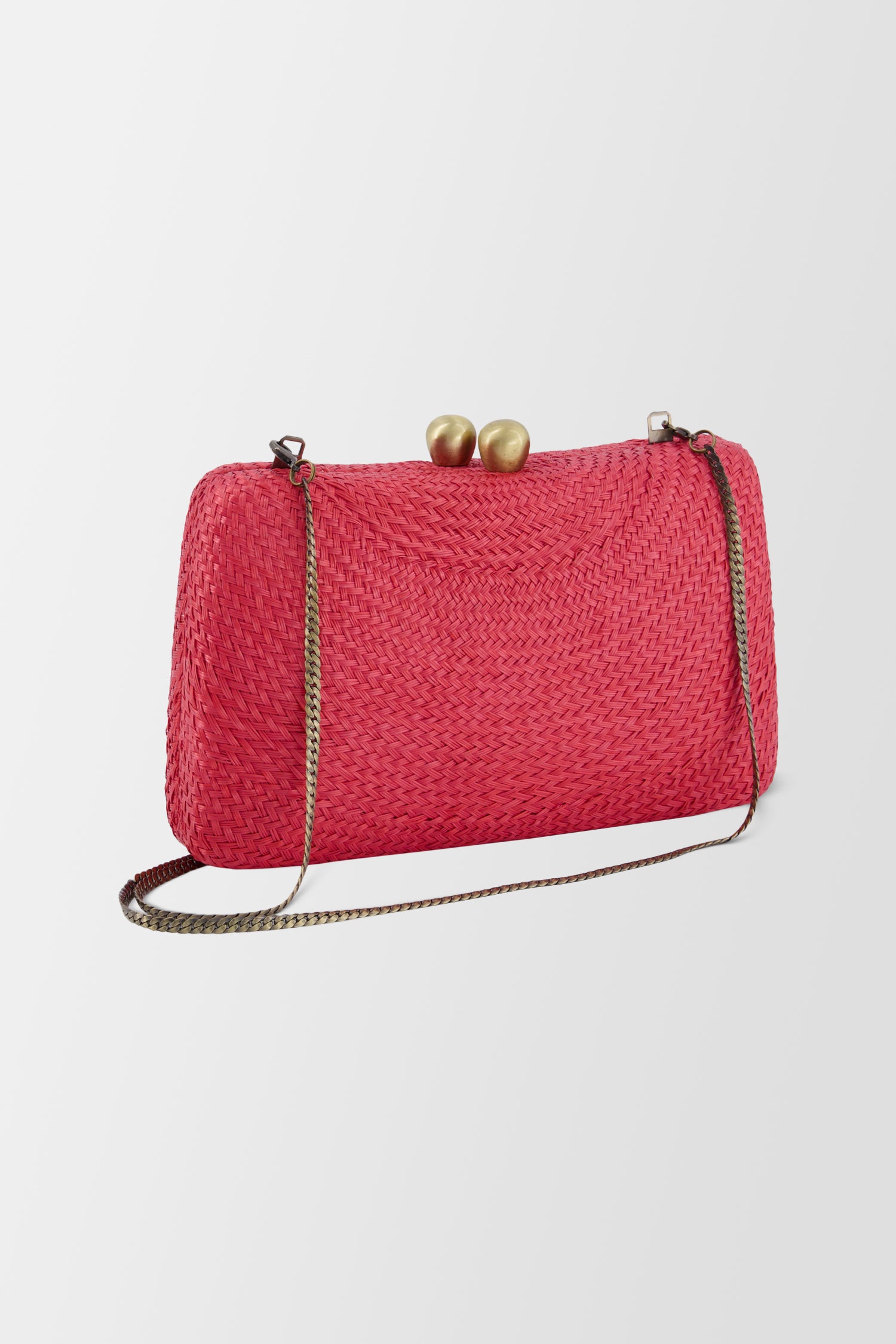Serpui Red Charlotte Bun Clutch