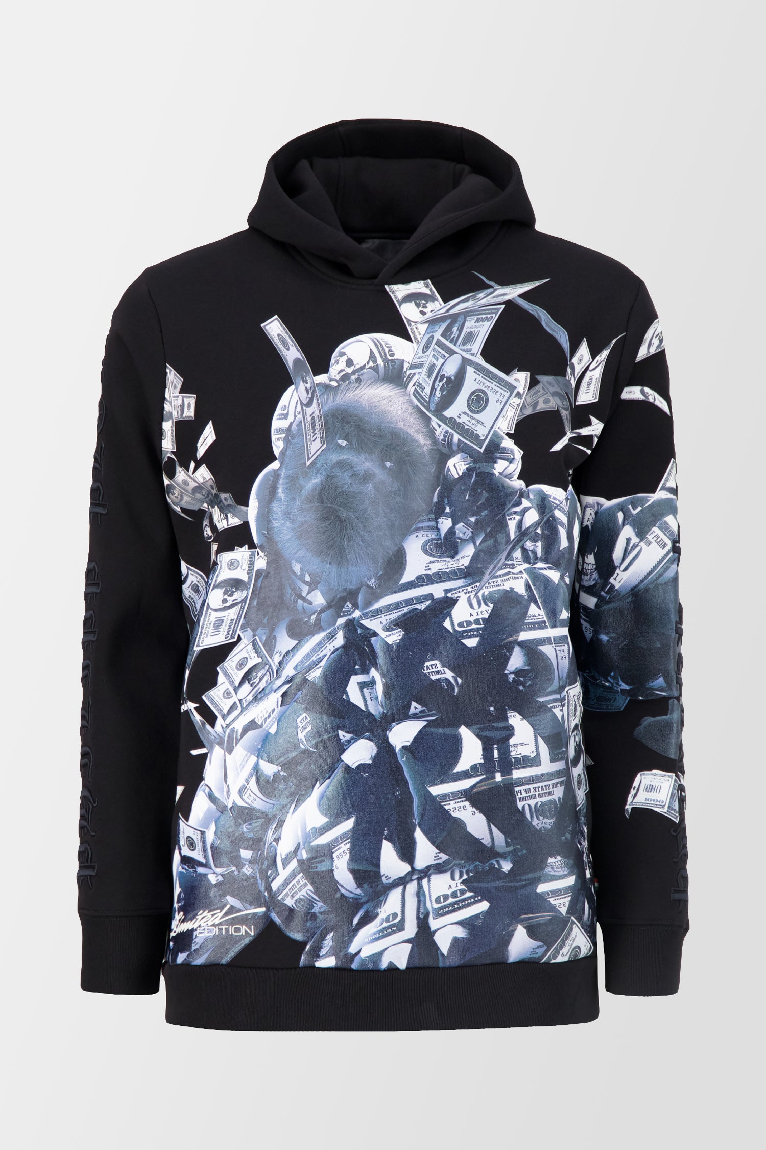 Philipp Plein Limited Black Dollar Hoodie