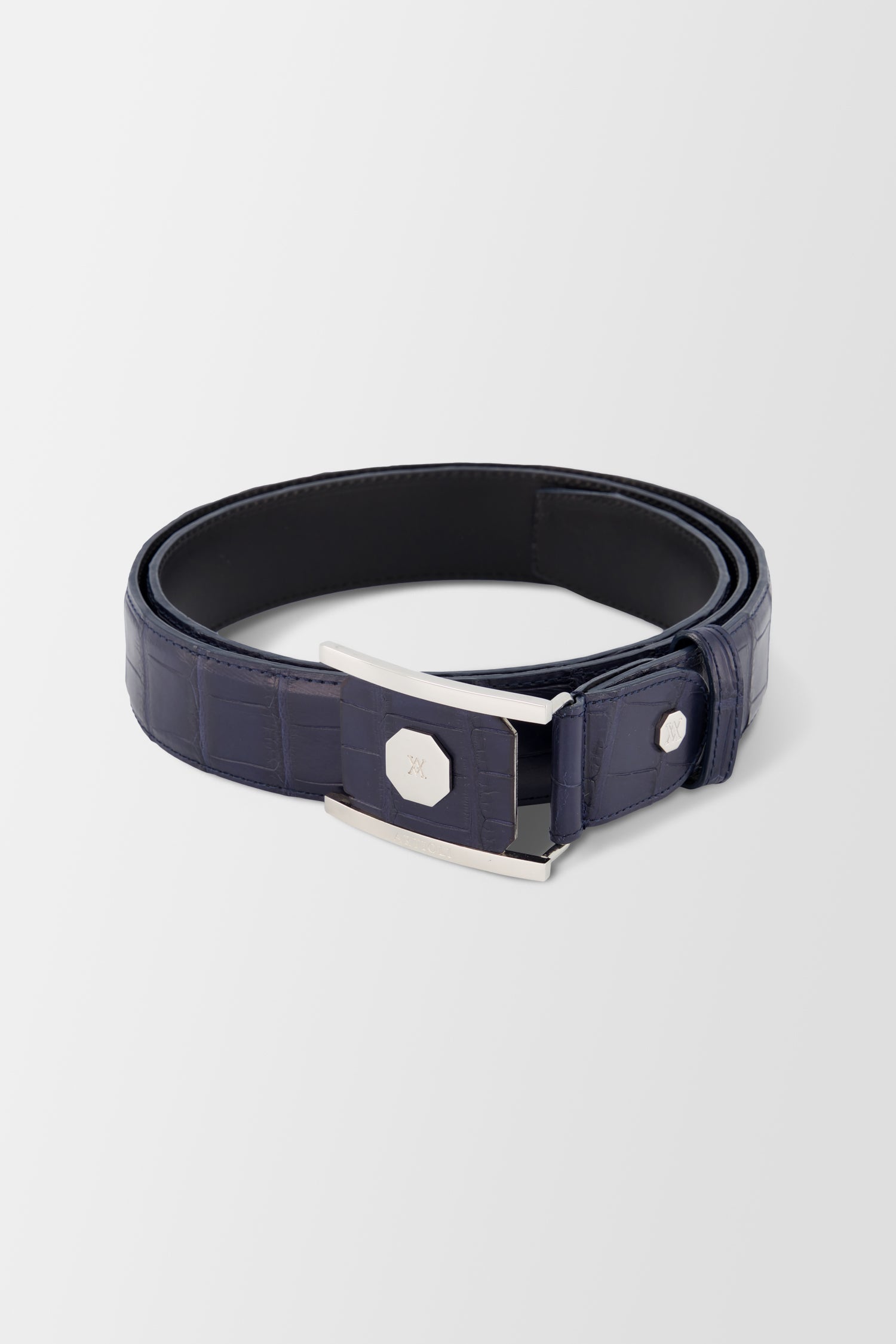 Artioli Blue Alligator Belt