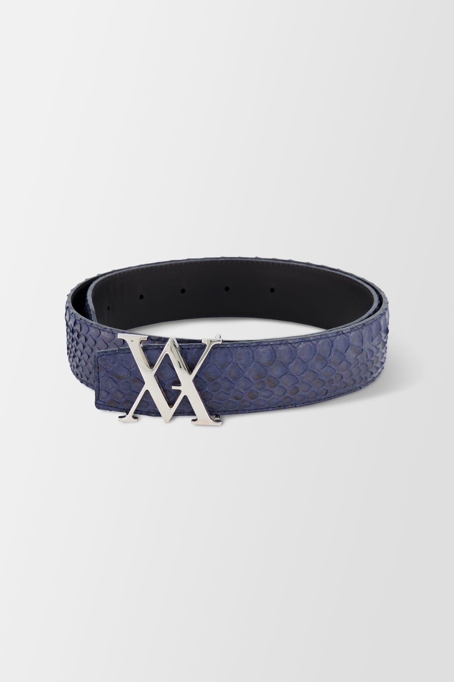 Artioli Blue Python Belt